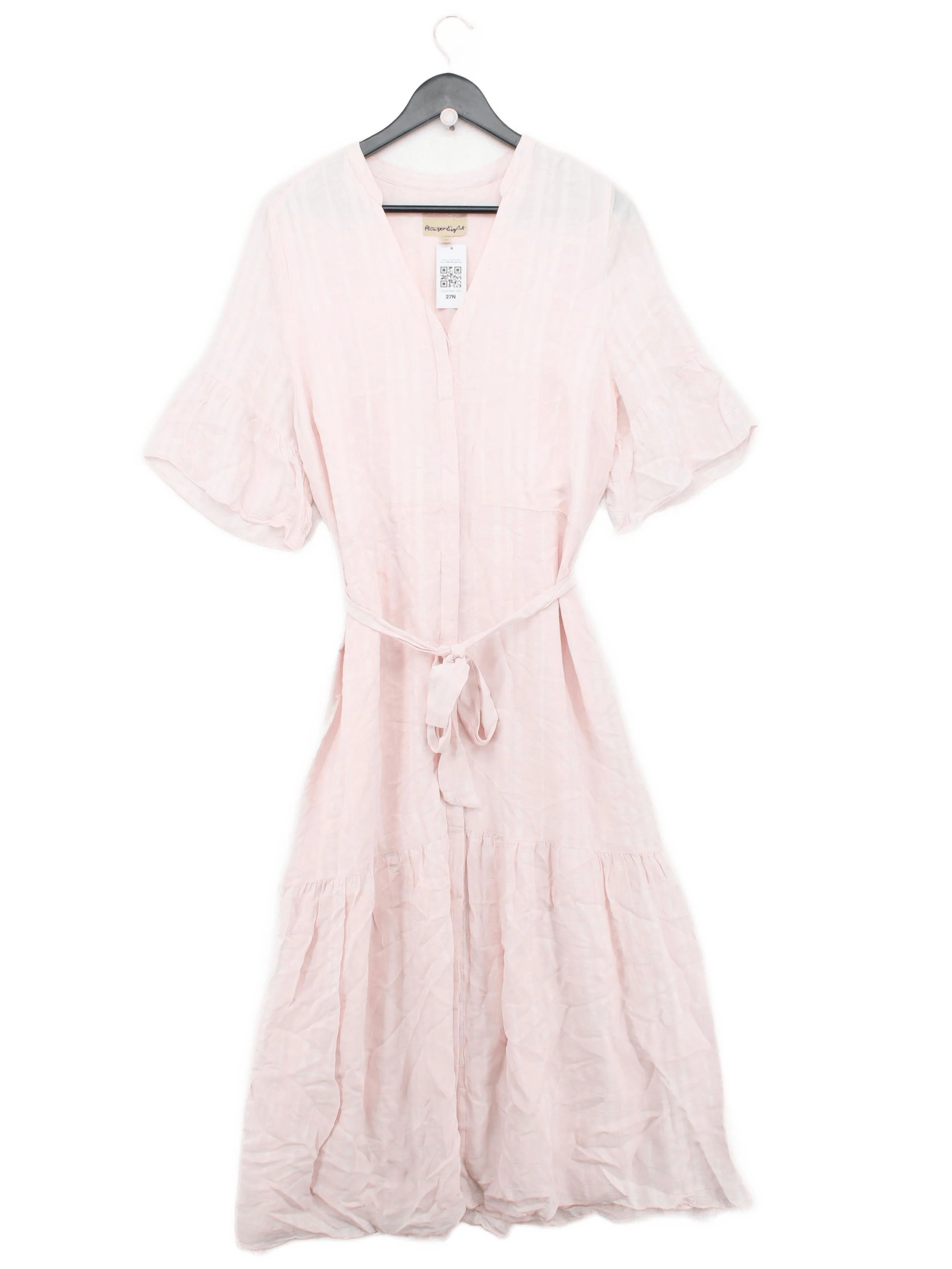 Phase Eight Shirt Midi Dress UK16 in Pink