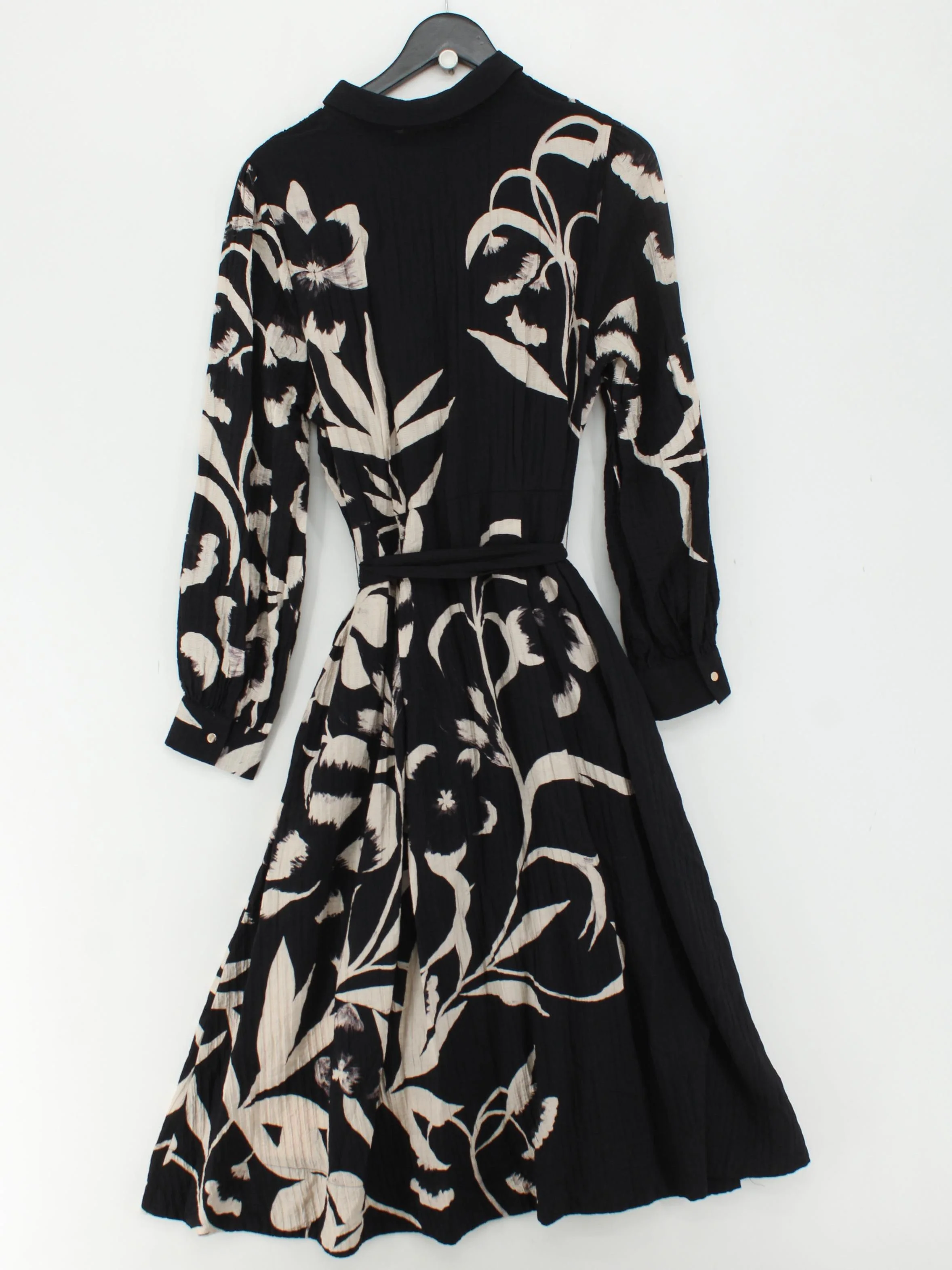 Phase Eight Shirt Midi Dress UK18 in Black - Image 2