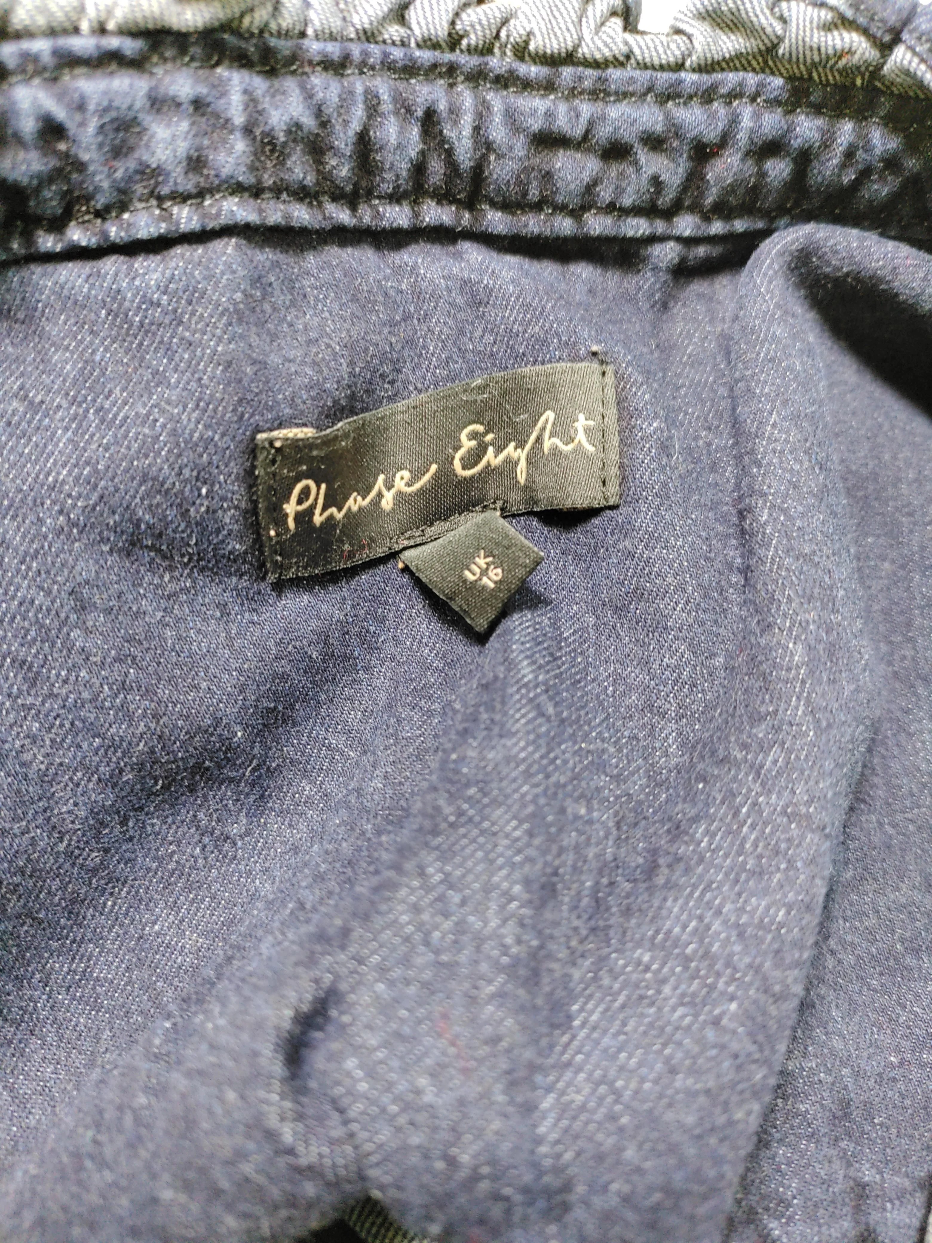 Phase Eight Shirt Mini Dress UK10 in Blue - Image 5
