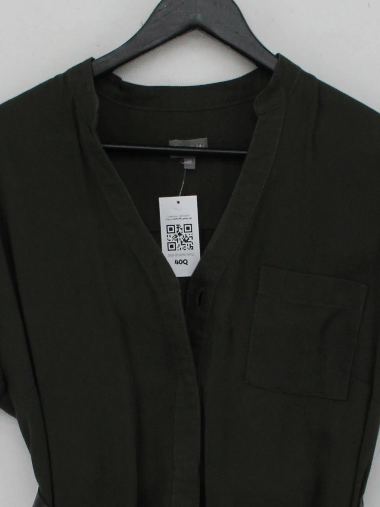 Phase Eight Shirt Mini Dress UK10 in Green - Image 3