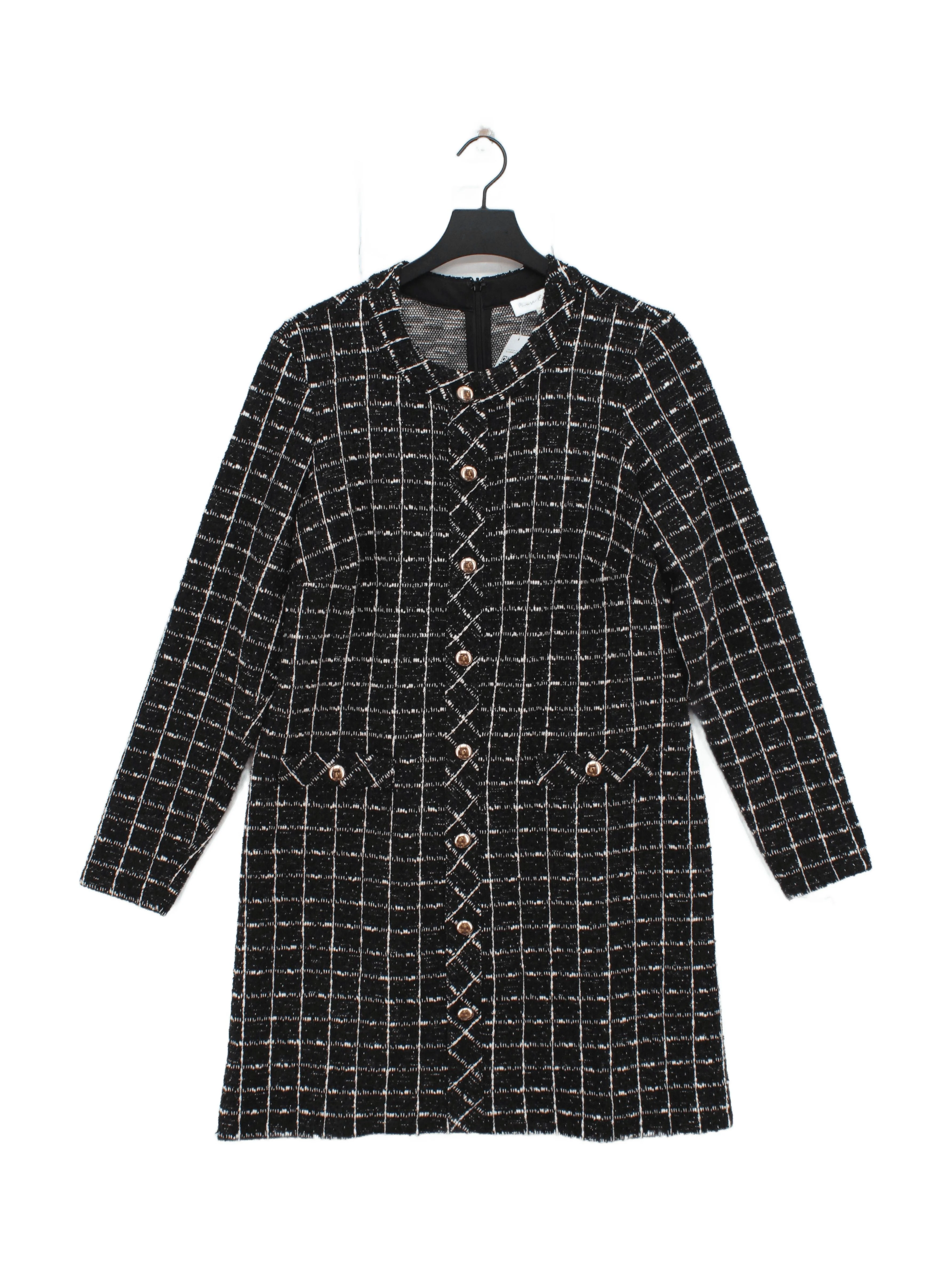Phase Eight Shirt Mini Dress UK16 in Black