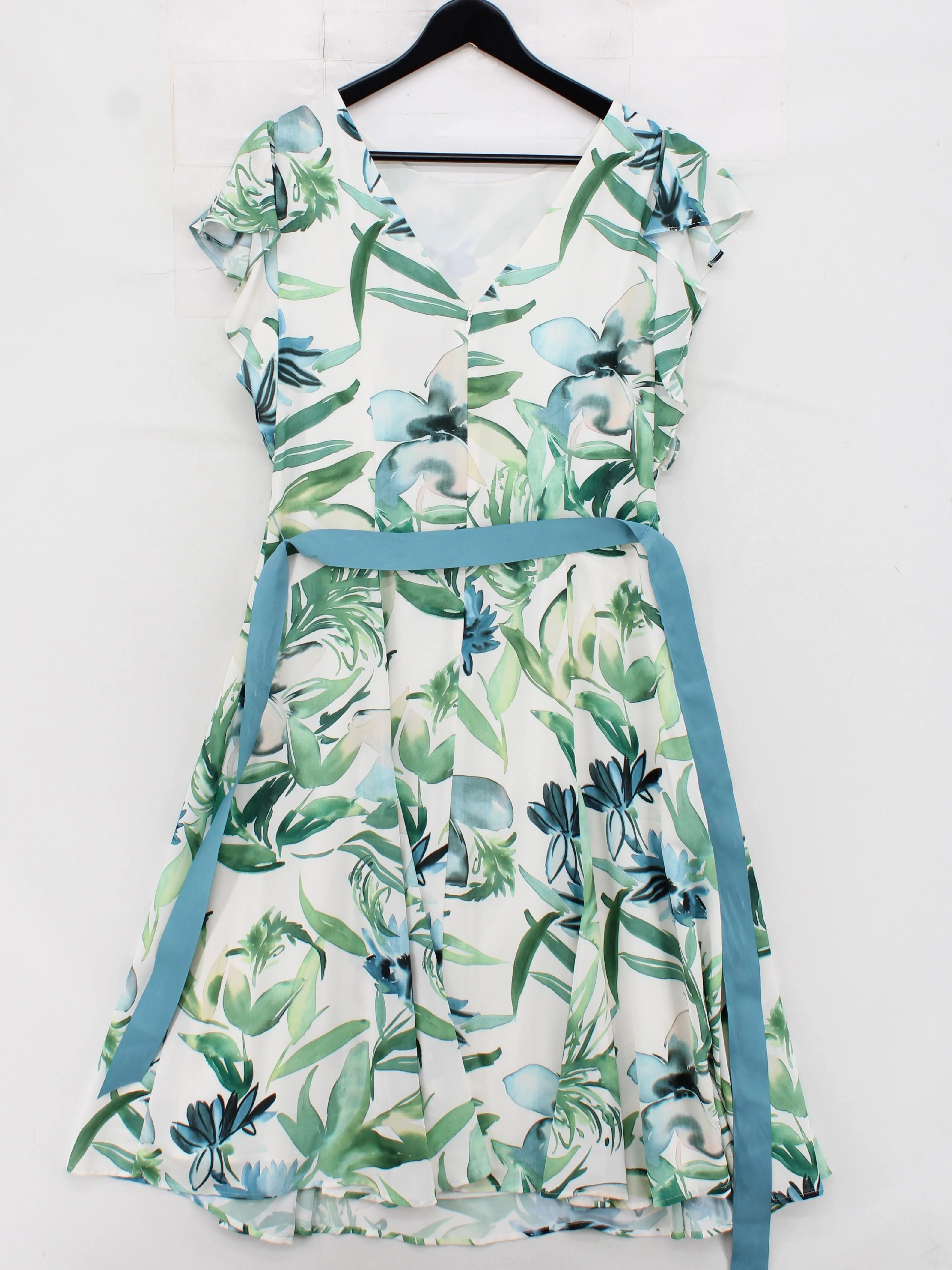 Phase Eight Skater Midi Dress UK14 in White - Image 2