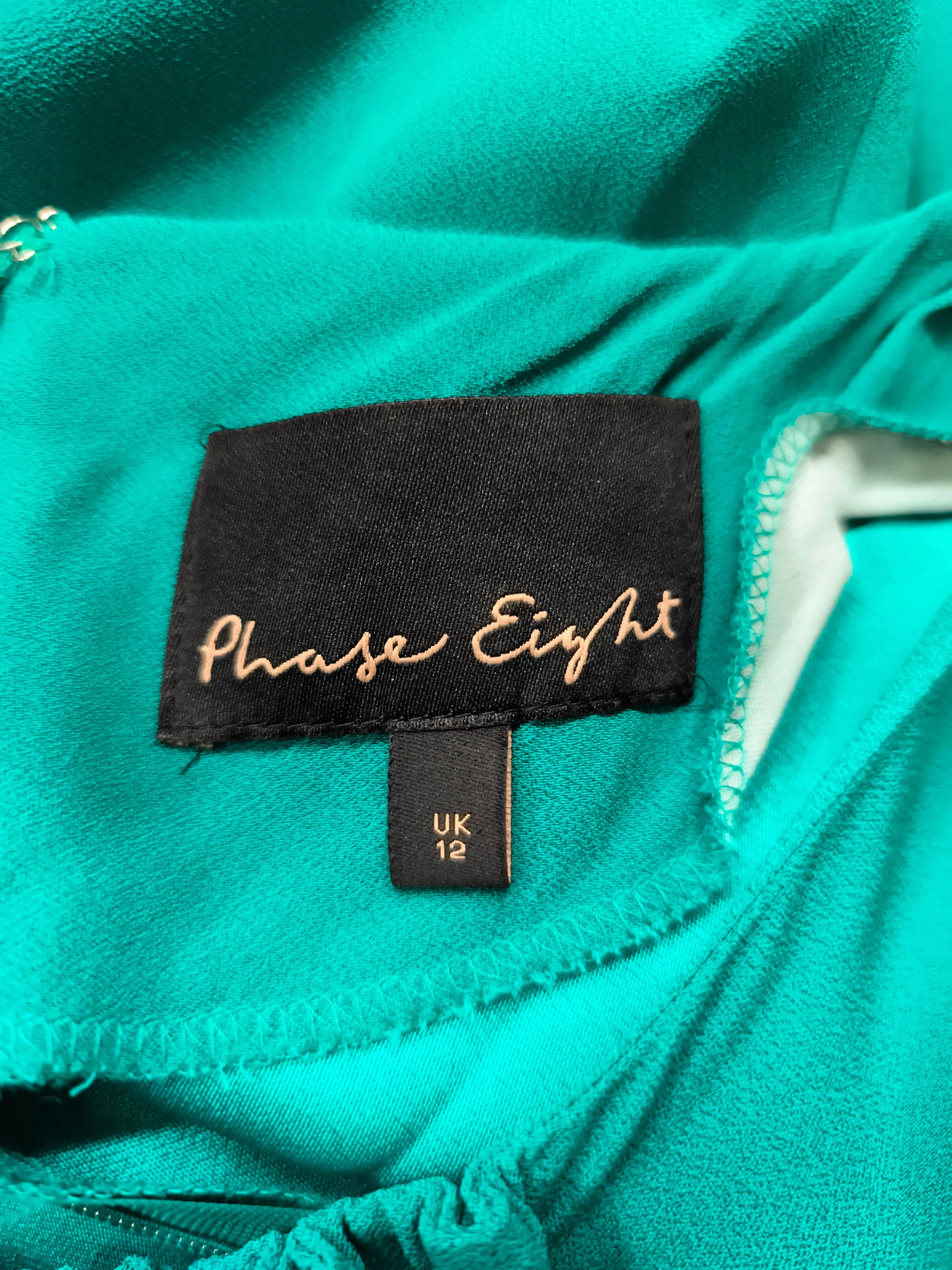 Phase Eight T-Shirt Midi Dress UK12 in Green - Image 6
