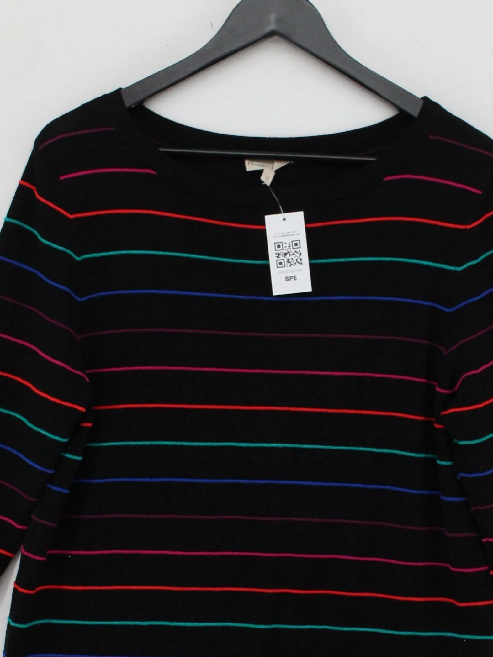 Phase Eight T-Shirt Midi Dress UK14 in Black - Image 3