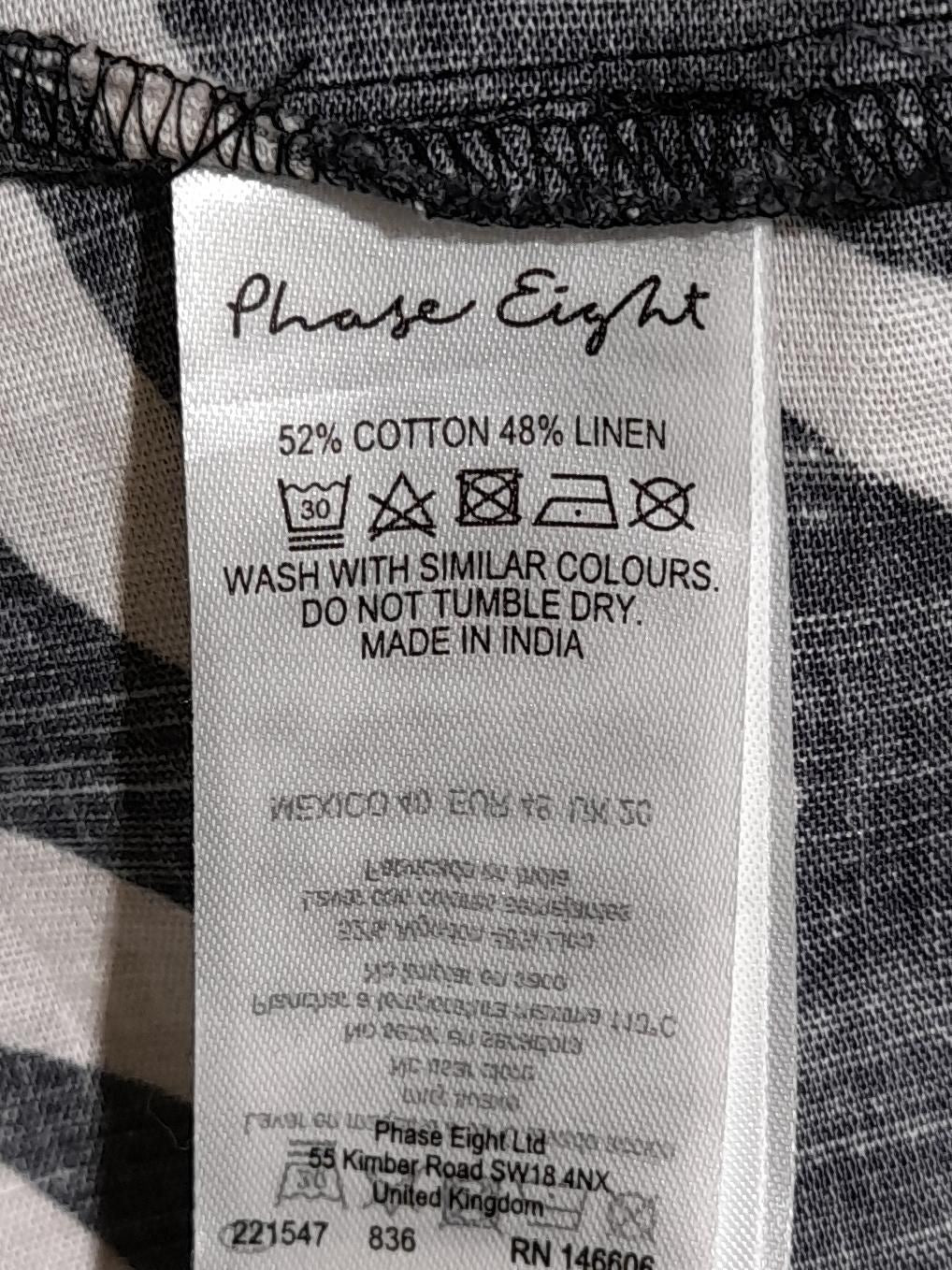 Phase Eight T-Shirt Midi Dress UK20 in Black - Image 6