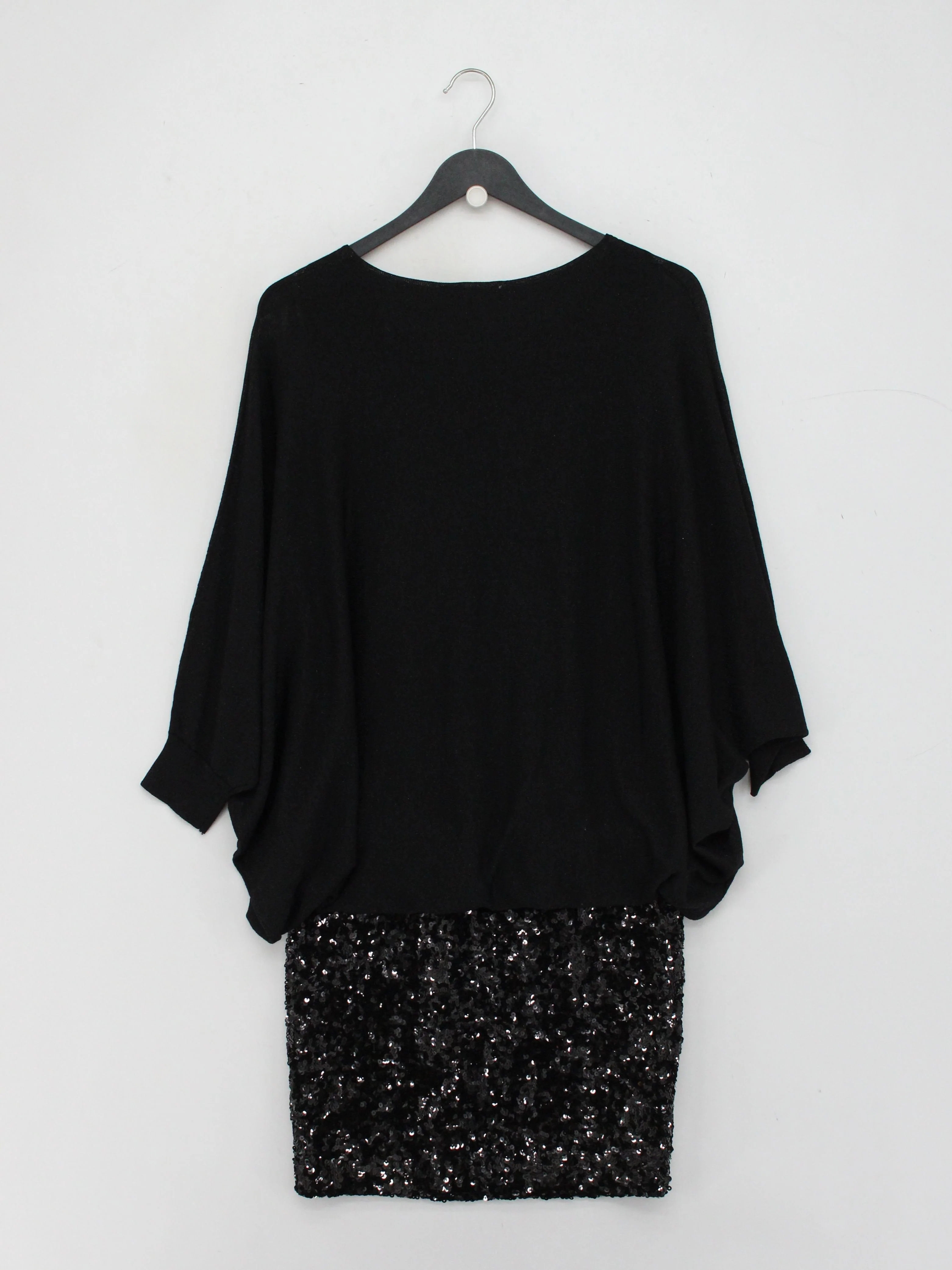 Phase Eight T-Shirt Mini Dress UK10 in Black - Image 2