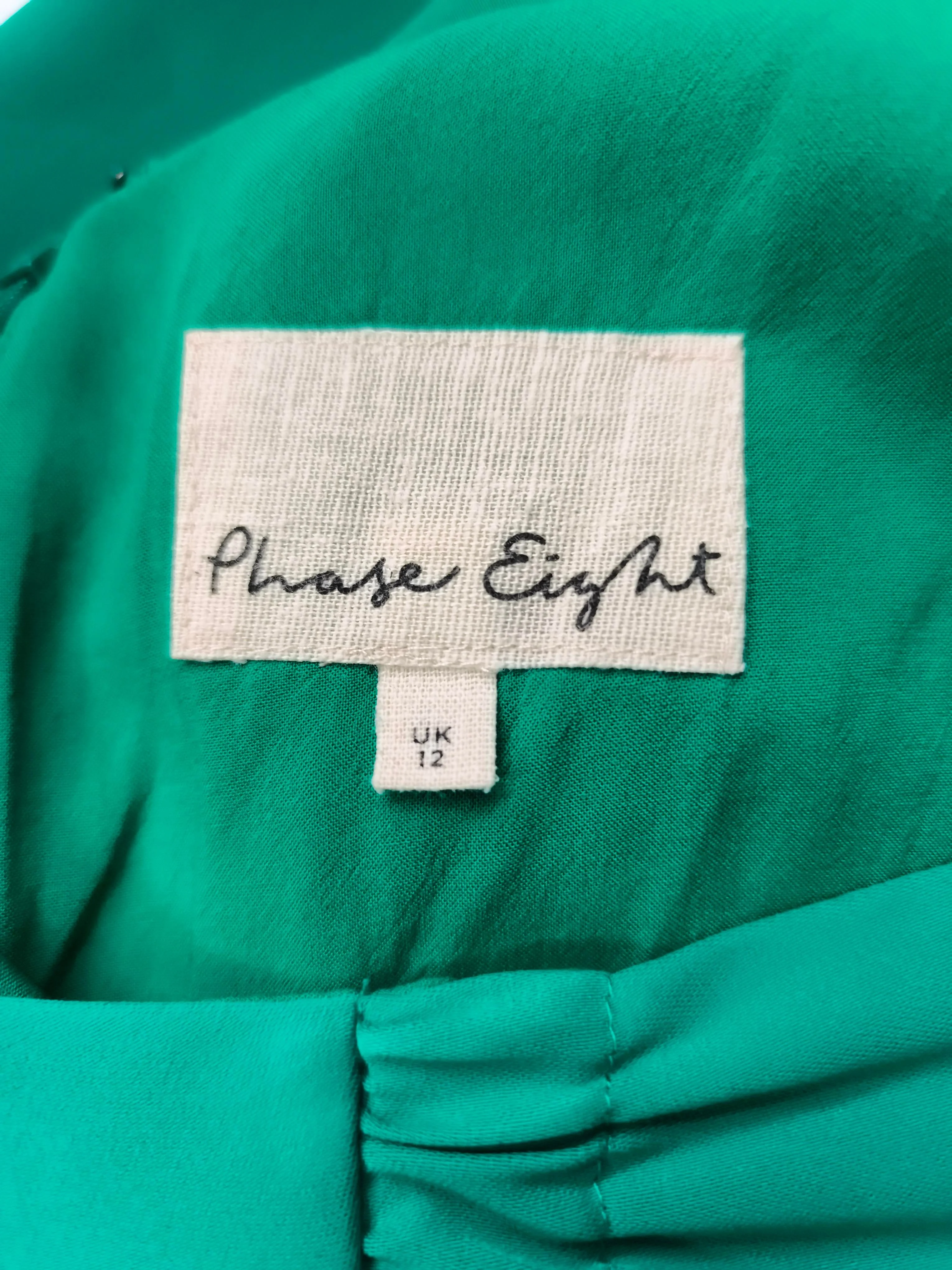 Phase Eight T-Shirt Mini Dress UK12 in Green - Image 5
