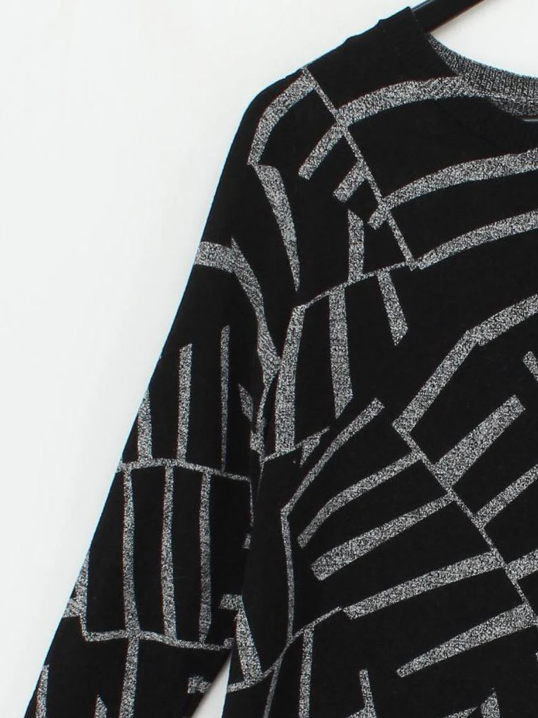 Phase Eight T-Shirt Mini Dress UK14 in Black - Image 4