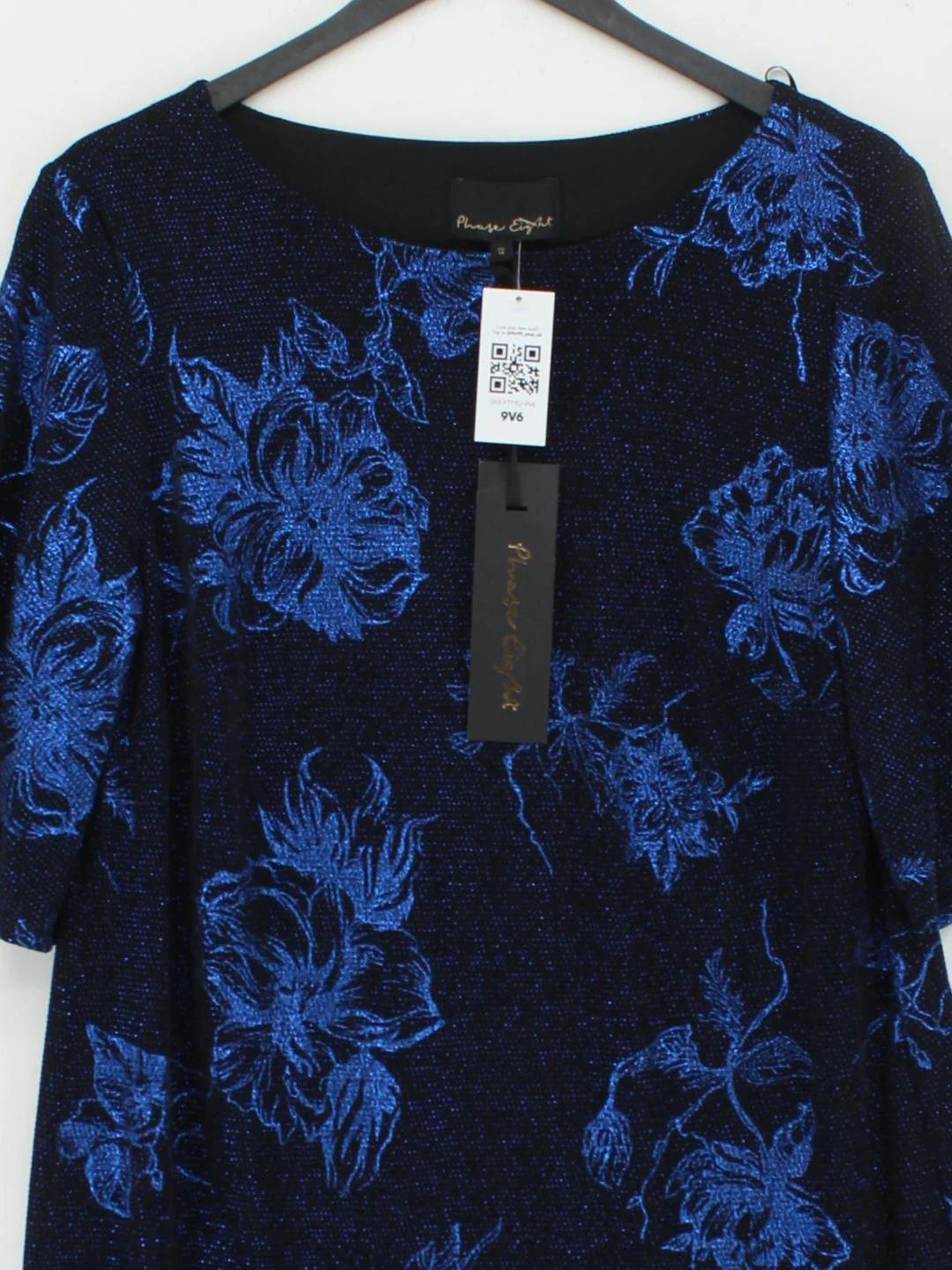 Phase Eight T-Shirt Mini Dress UK14 in Black - Image 3