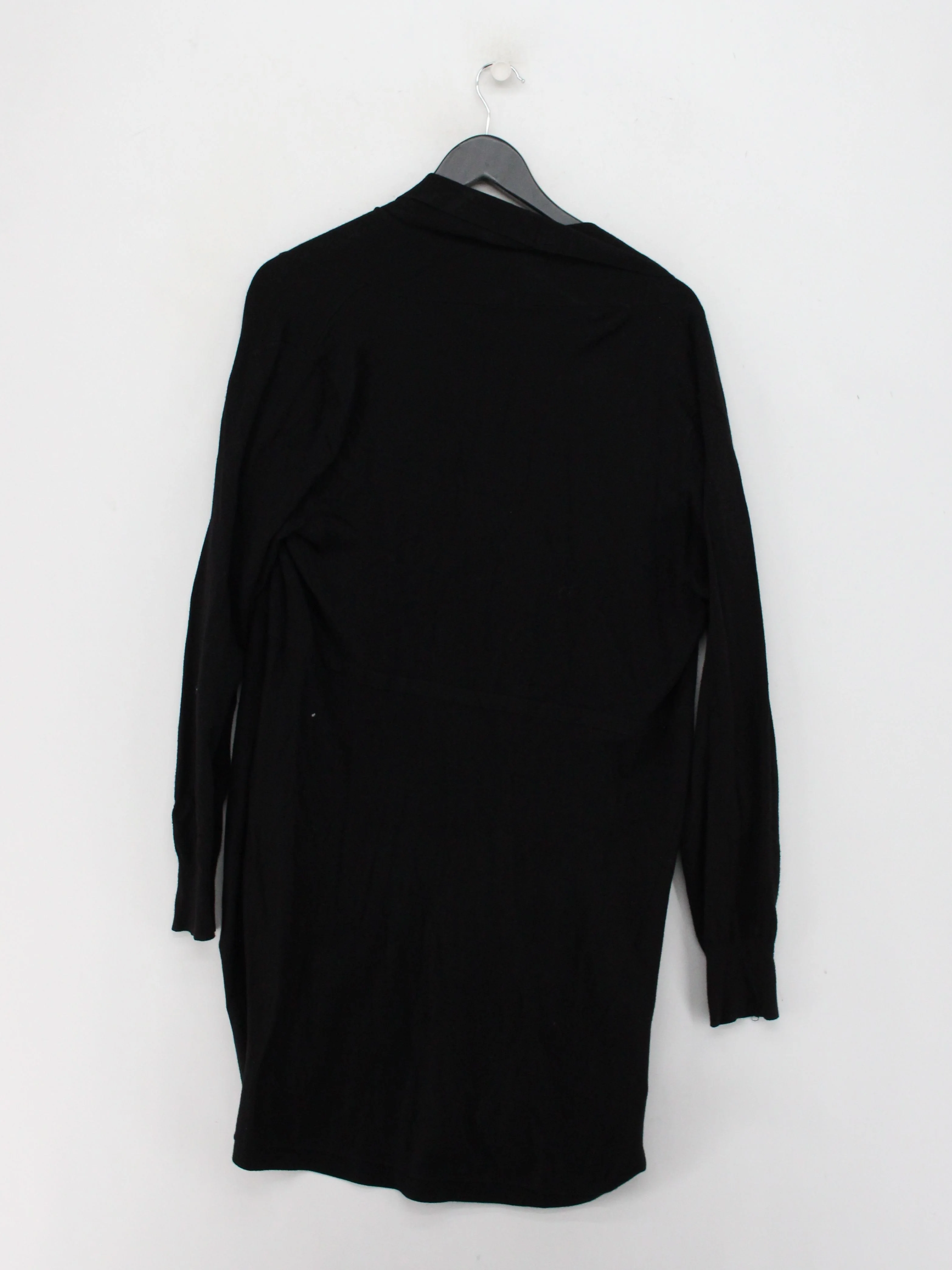 Phase Eight Women's Cardigan UK 14 Black Viscose with Nylon V-Neck Cardigan - Image 2