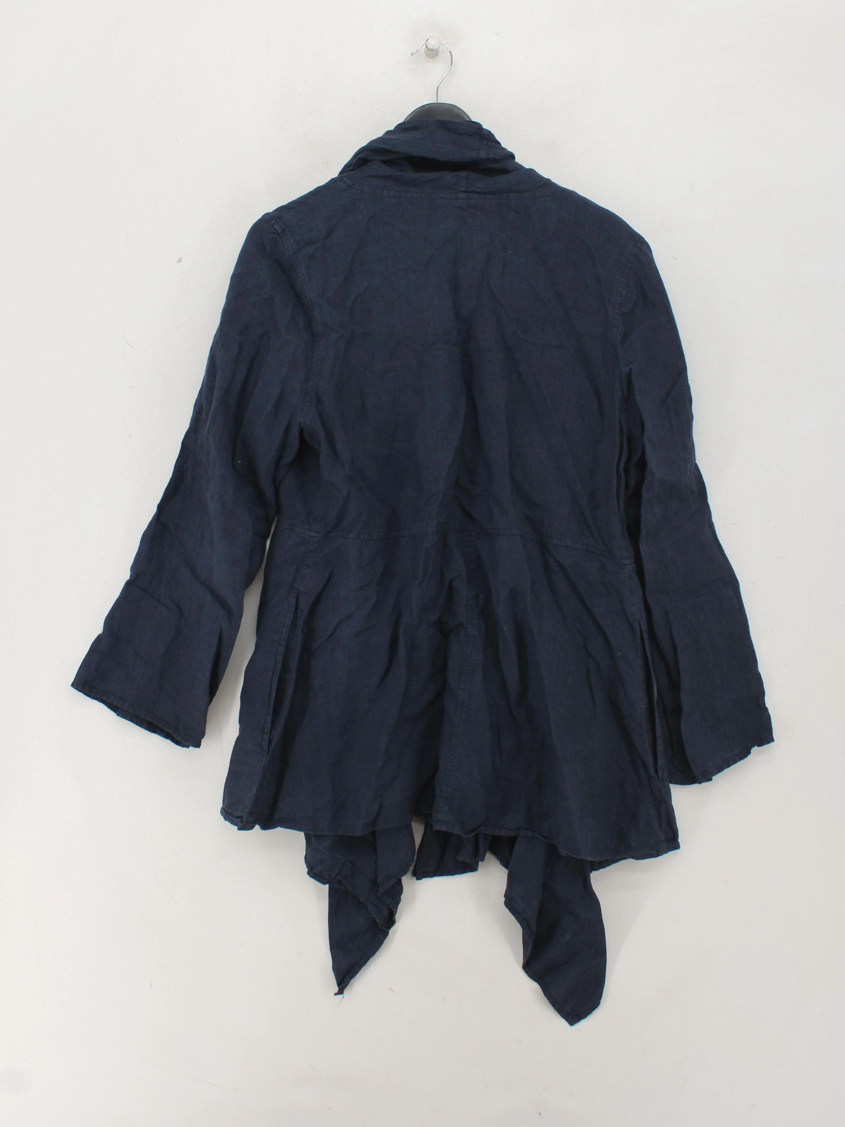 Phase Eight Women's Cardigan UK 16 Blue 100% Linen V-Neck Cardigan - Image 2