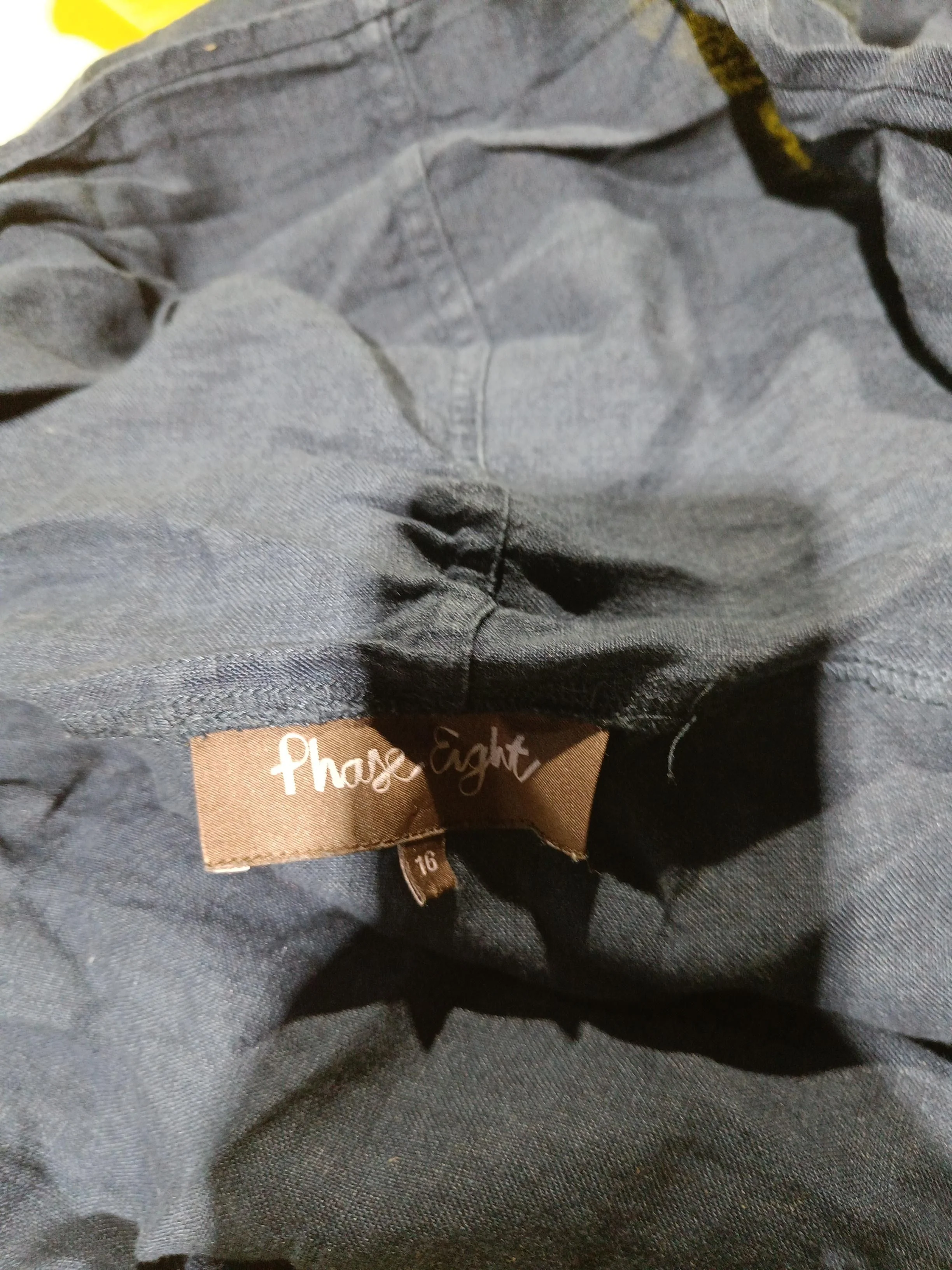 Phase Eight Women's Cardigan UK 16 Blue 100% Linen V-Neck Cardigan - Image 5