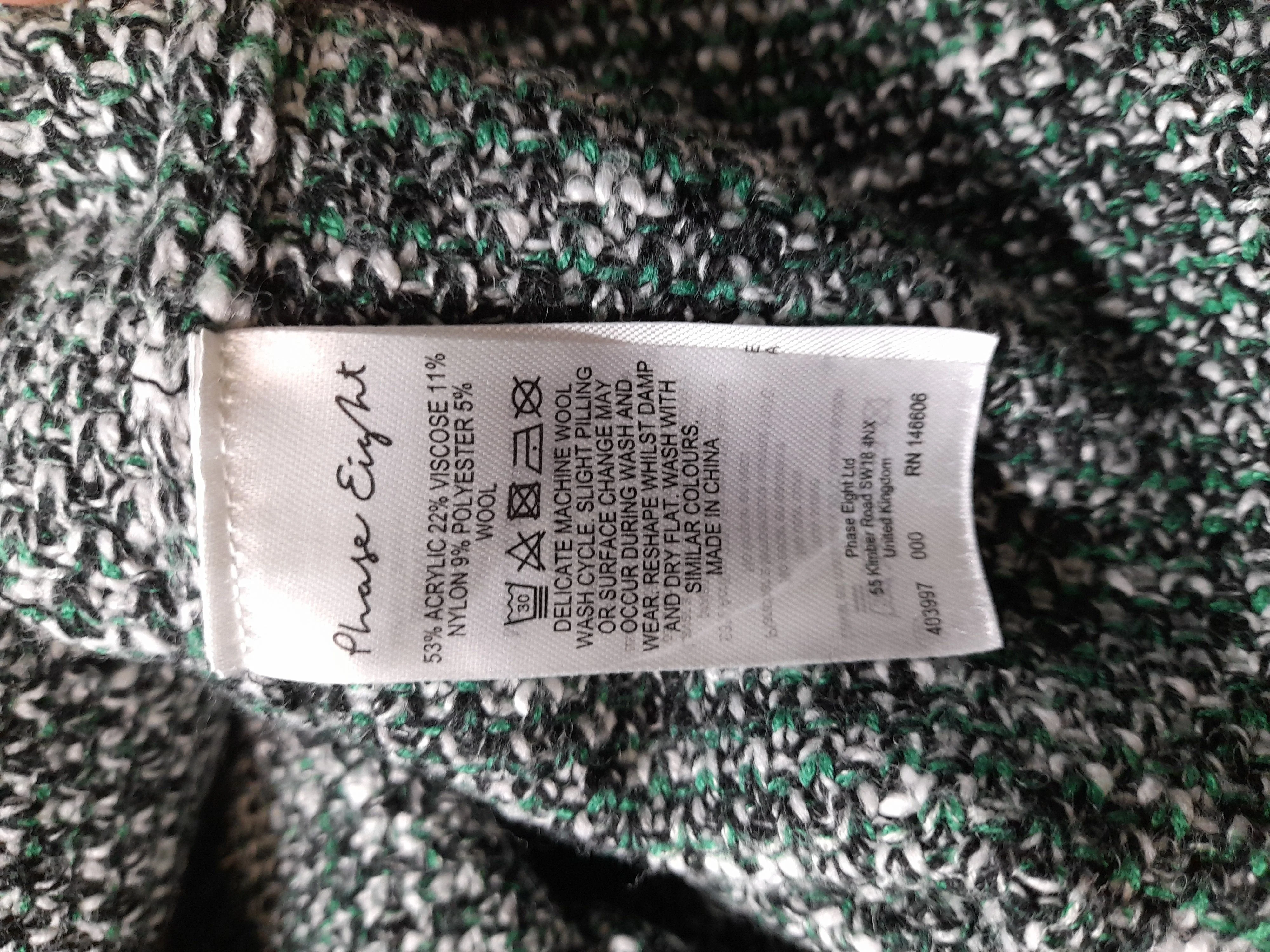 Phase Eight Women's Cardigan UK 16 Green Acrylic - Image 6