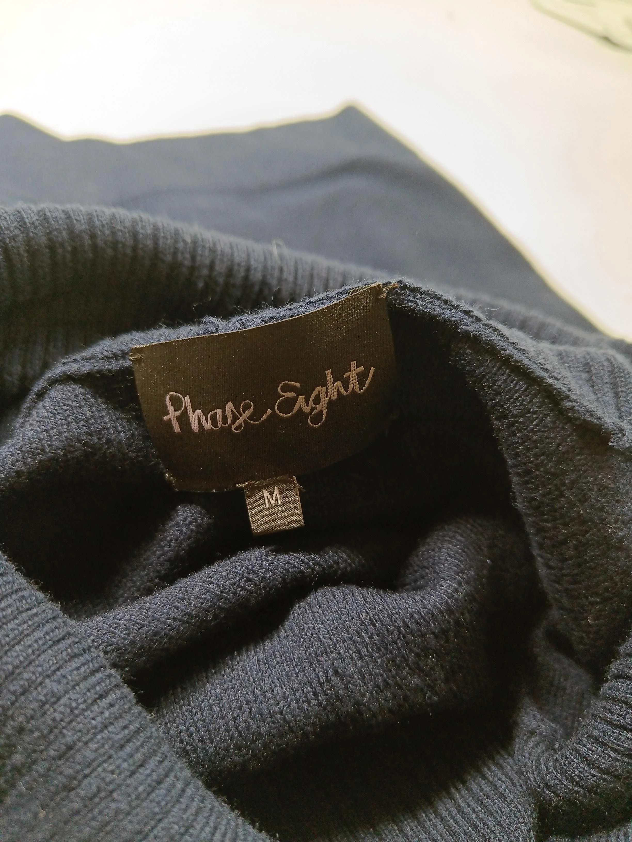 Phase Eight Women's Coat M Blue Polyester with Cotton, Nylon, Wool Overcoat - Image 5