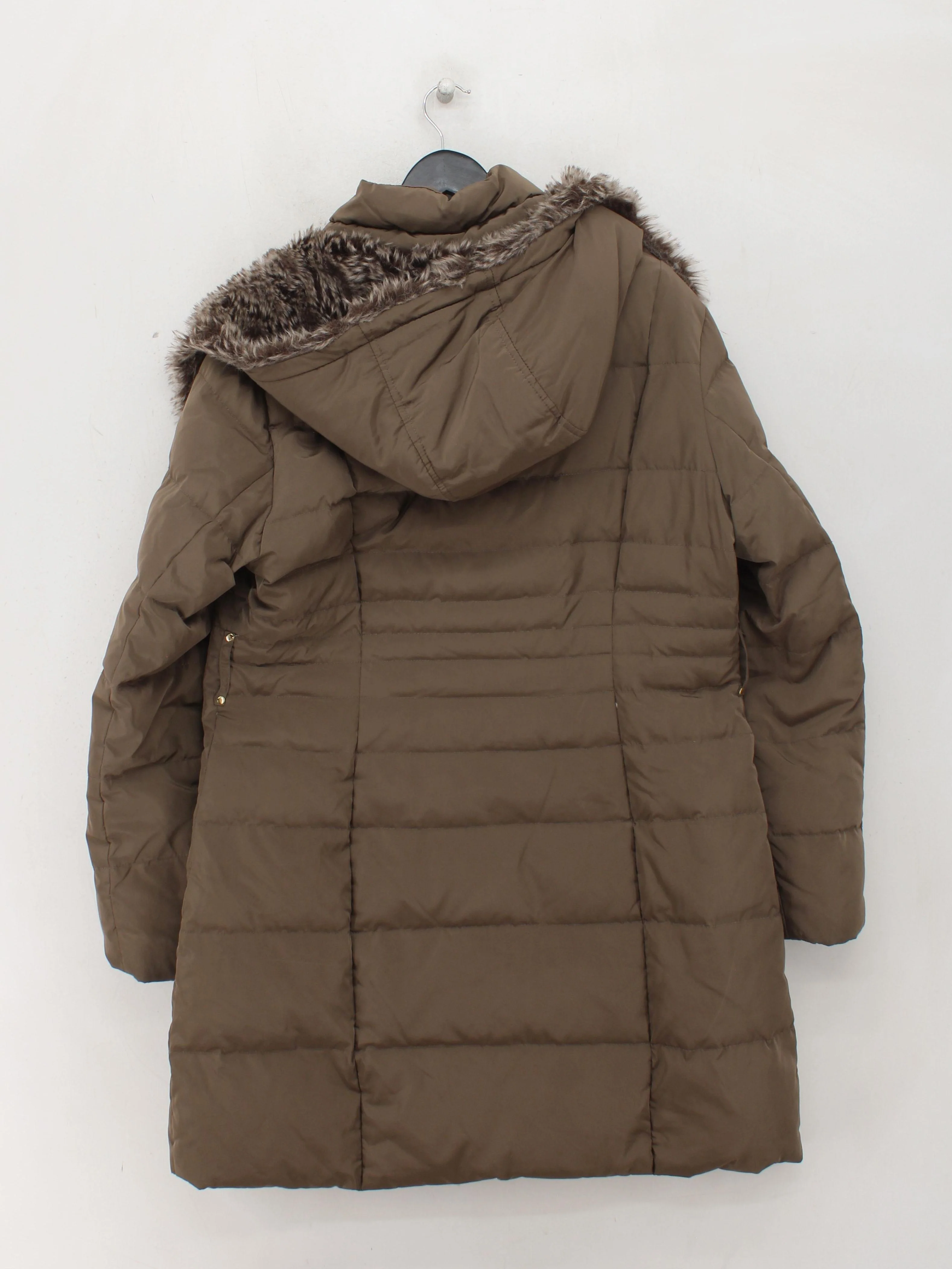 Phase Eight Women's Coat UK 18 Brown Polyester with Acrylic, Other Puffer Jacket - Image 2