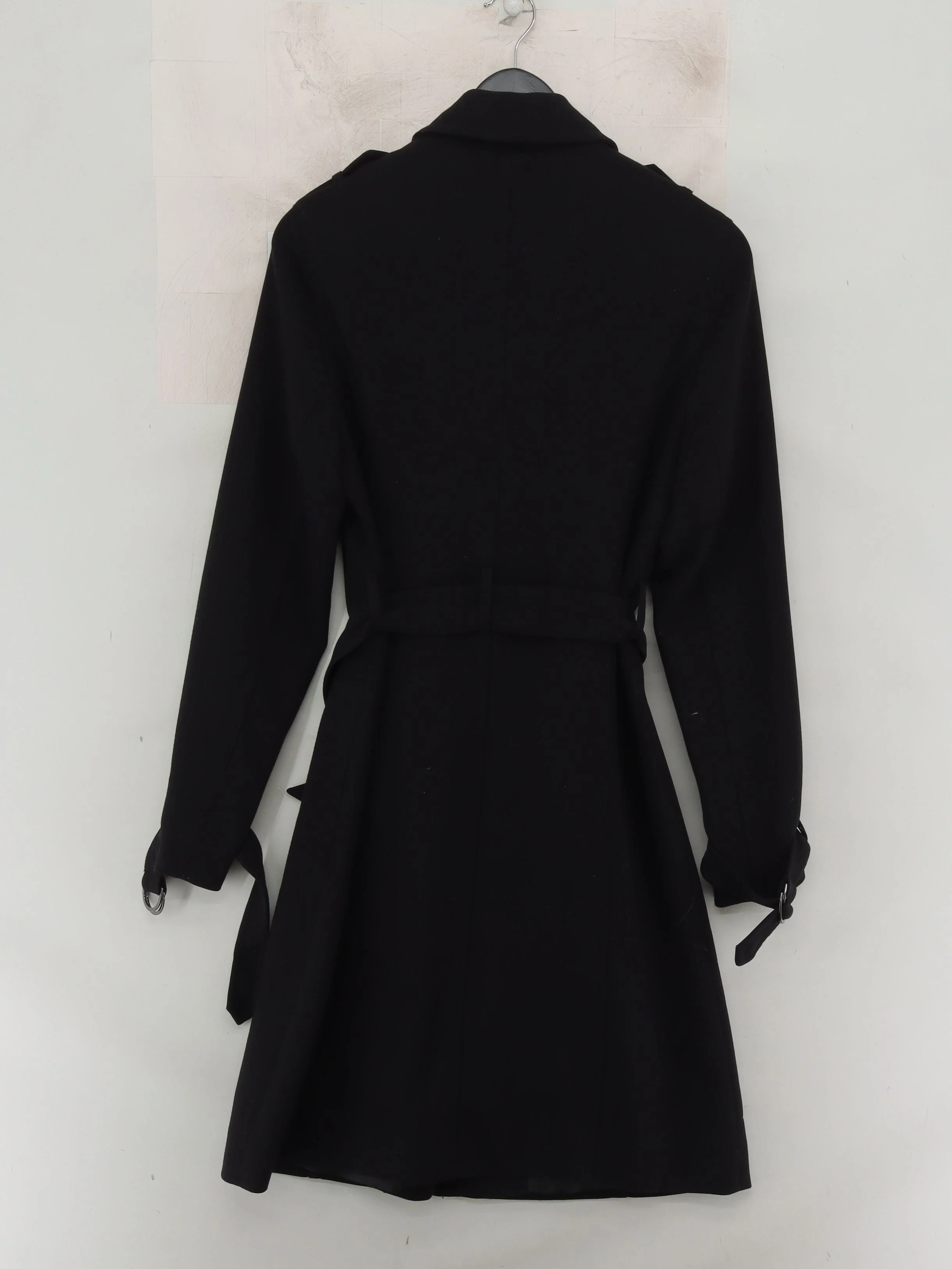 Phase Eight Women's Coat UK 8 Black Polyester with Viscose, Elastane Trench Coat - Image 2