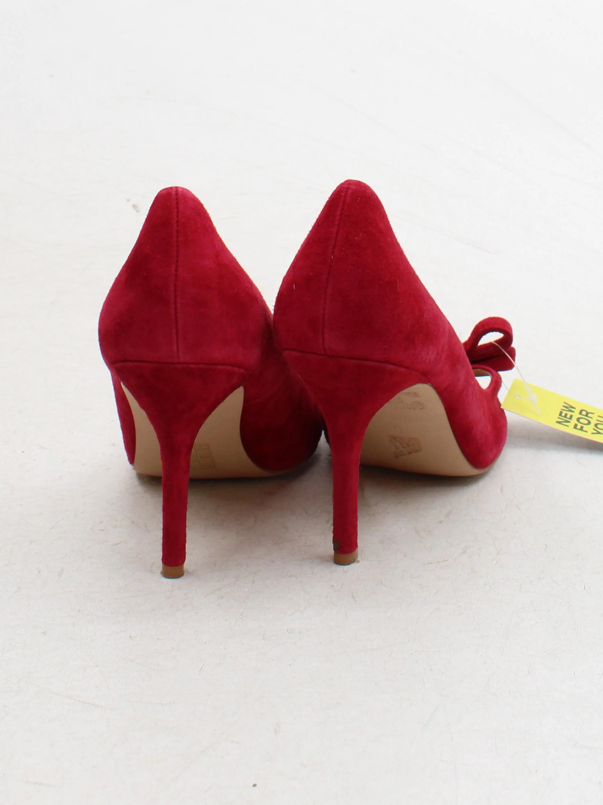 Phase Eight Women's Heels UK 5 Red 100% Suede Court - Image 3