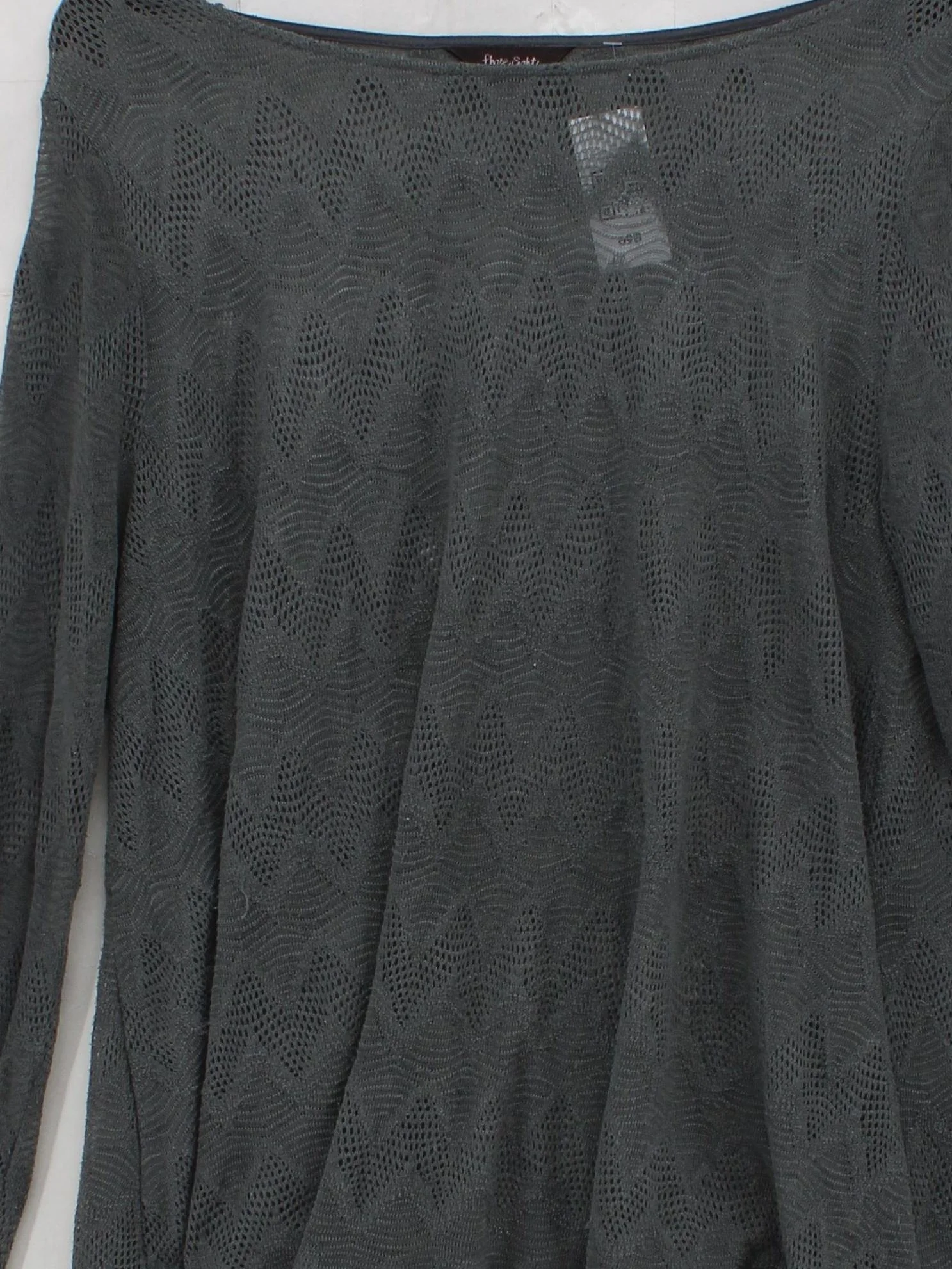 Phase Eight Women's Jumper L Grey Geometric 100% Other Round Neck Pullover - Image 3