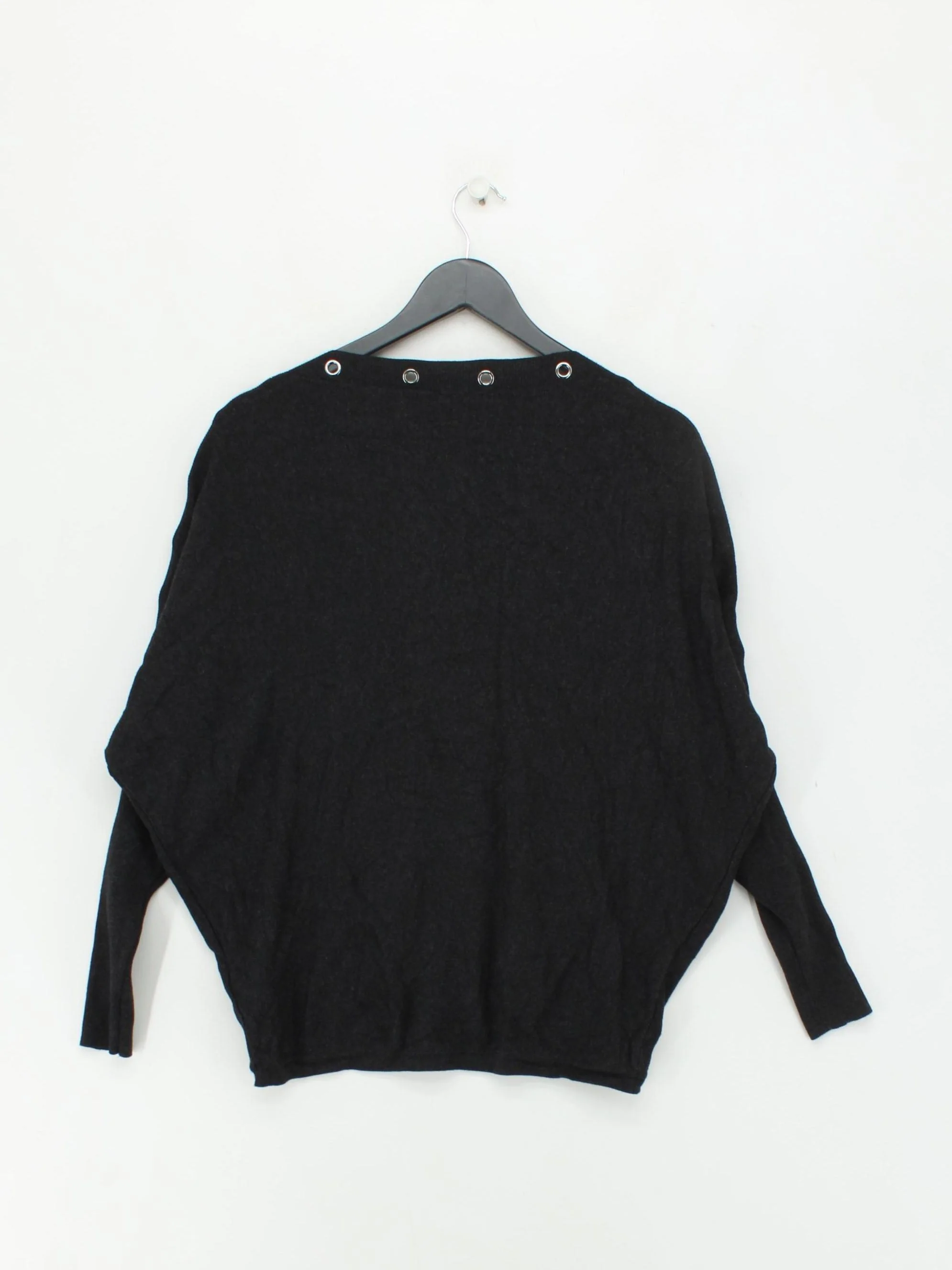 Phase Eight Women's Jumper M Black Viscose with Nylon Round Neck Pullover - Image 2