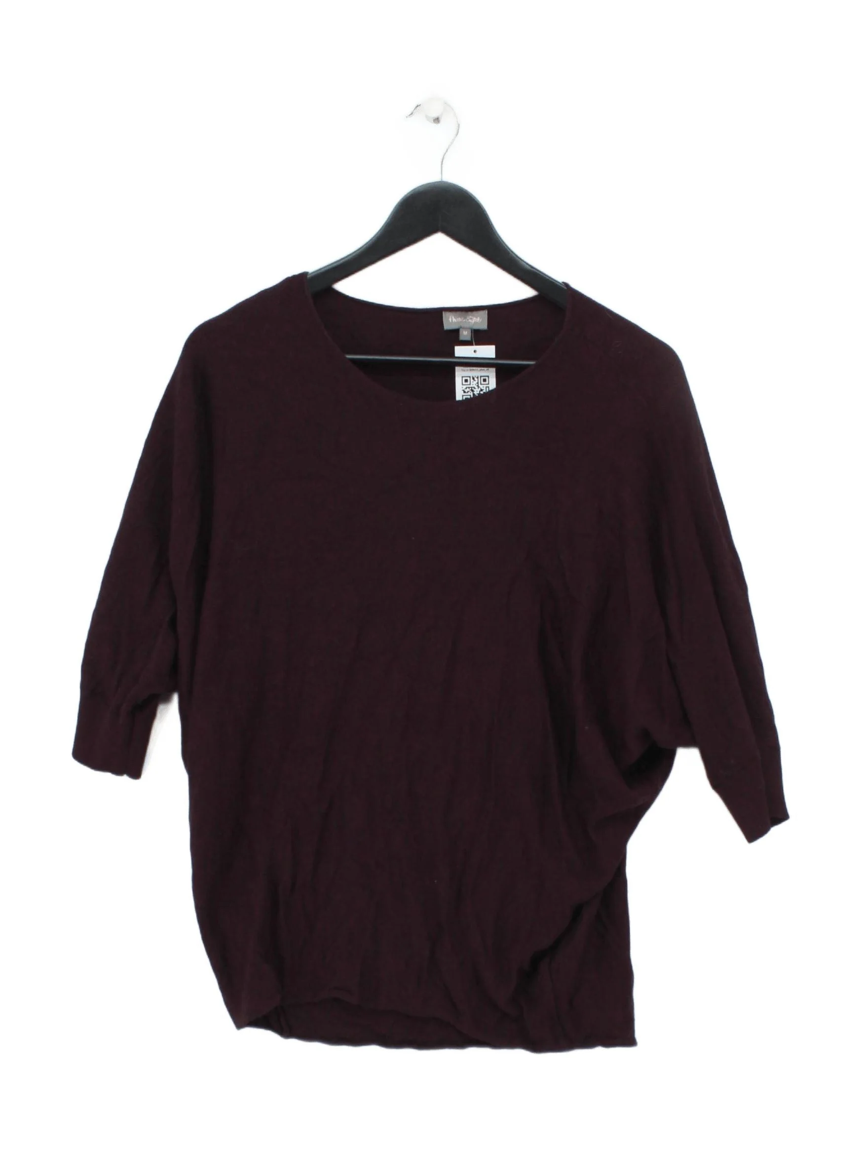 Phase Eight Women's Jumper M Brown Viscose with Wool, Nylon Round Neck Pullover