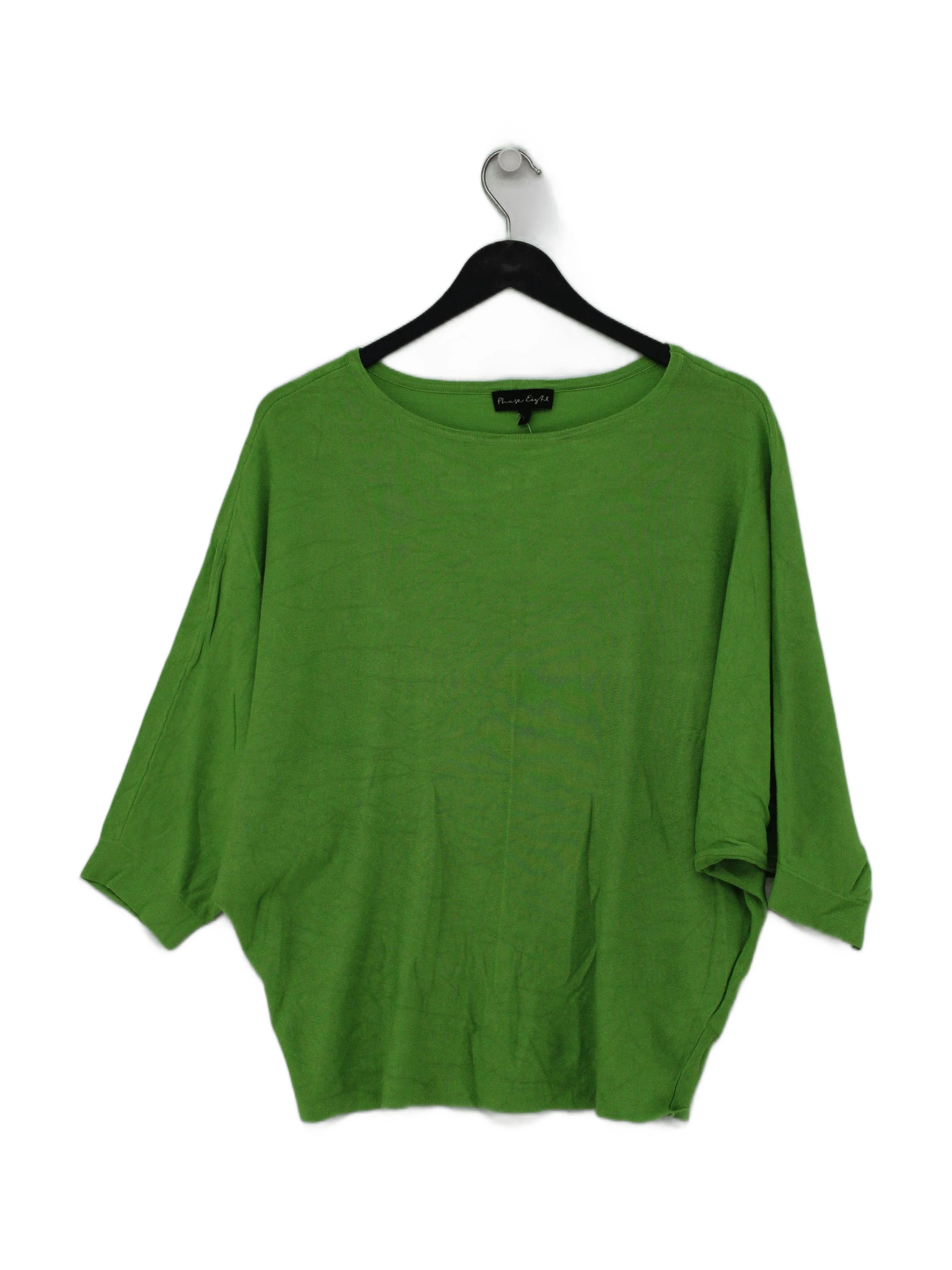 Phase Eight Women's Jumper M Green Viscose with Nylon Round Neck Pullover