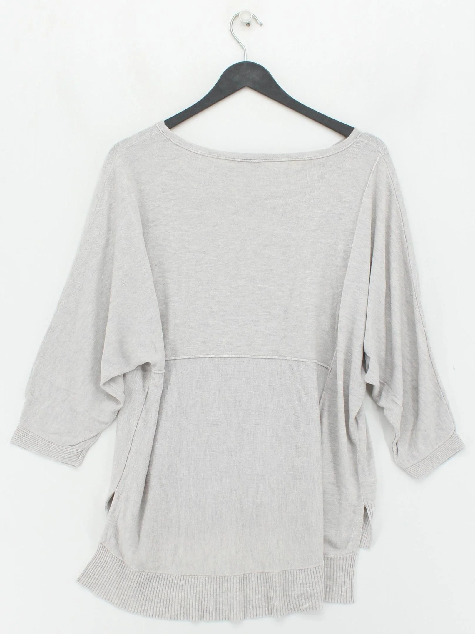 Phase Eight Women's Jumper M Grey Viscose with Wool, Nylon Round Neck Pullover - Image 2