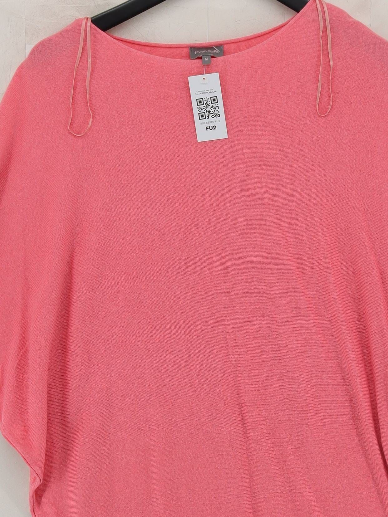 Phase Eight Women's Jumper M Pink Viscose with Wool, Nylon Round Neck Pullover - Image 3