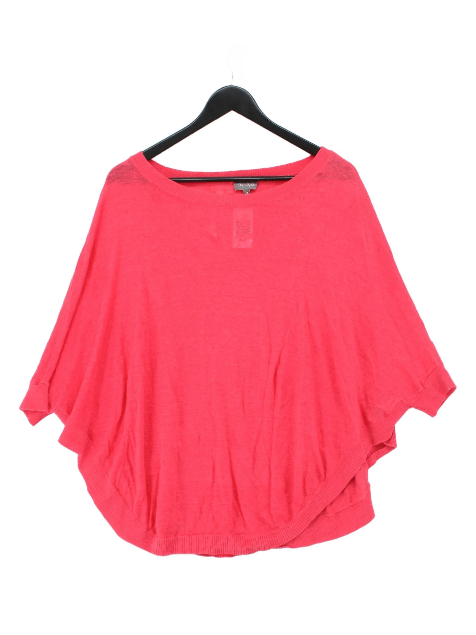 Phase Eight Women's Jumper M Red 100% Linen Round Neck Pullover
