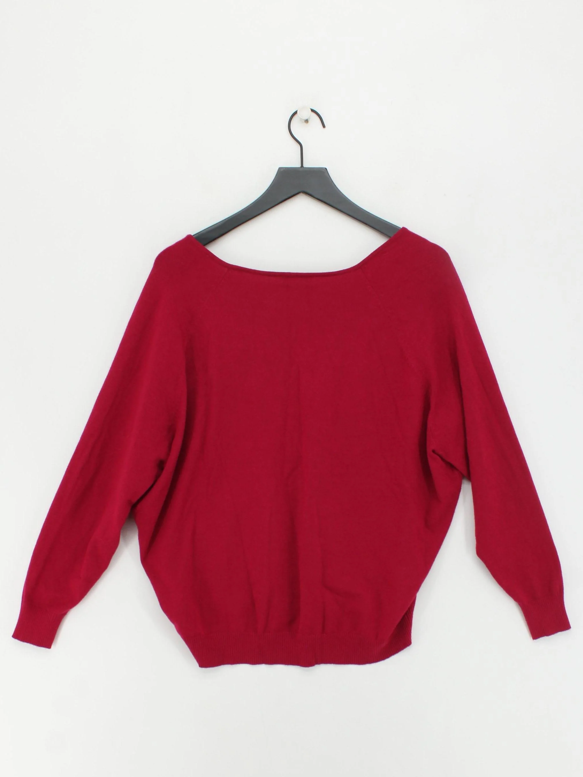 Phase Eight Women's Jumper M Red Viscose with Polyester, Nylon V-Neck Pullover - Image 2