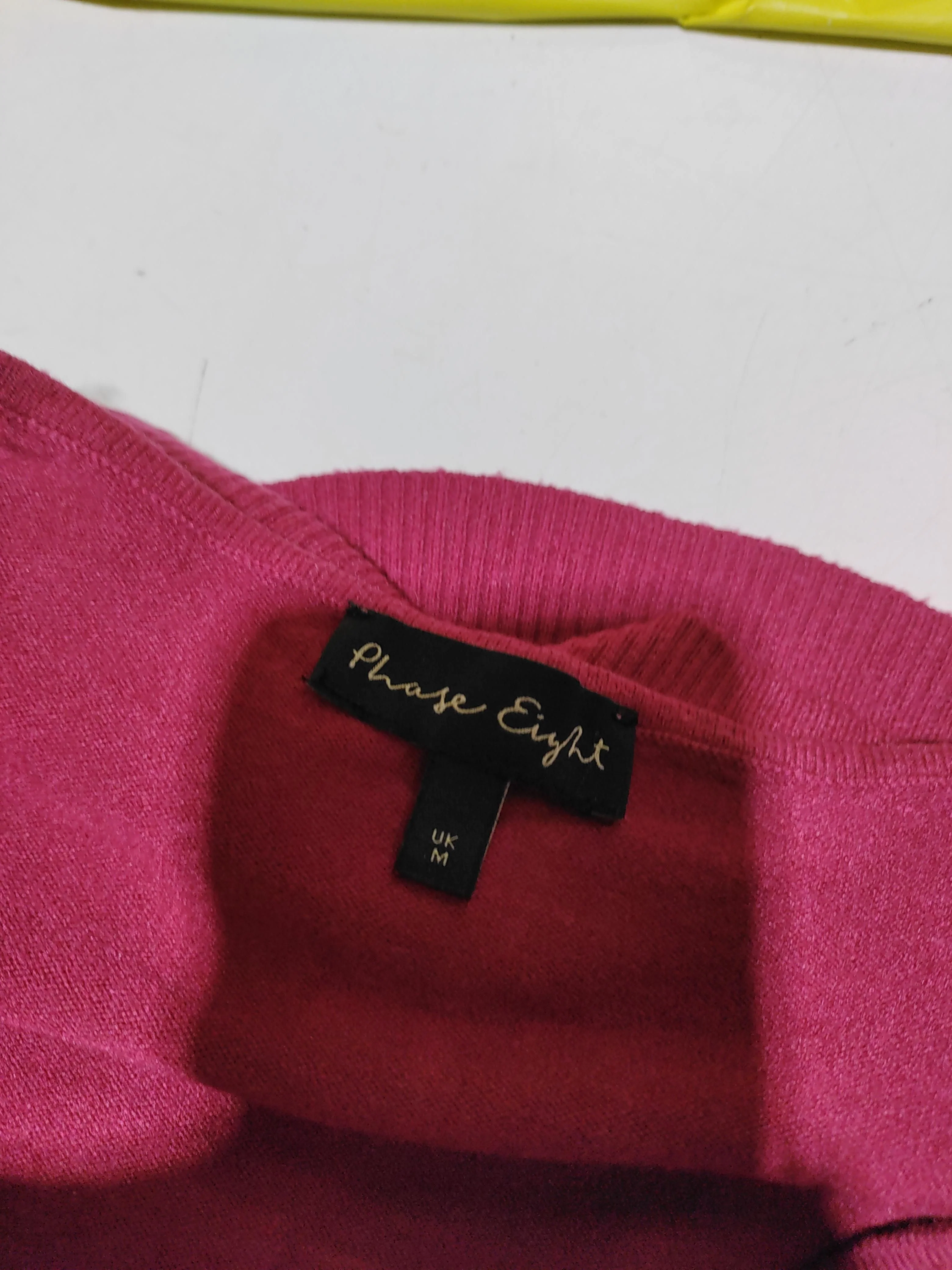 Phase Eight Women's Jumper M Red Viscose with Polyester, Nylon V-Neck Pullover - Image 5