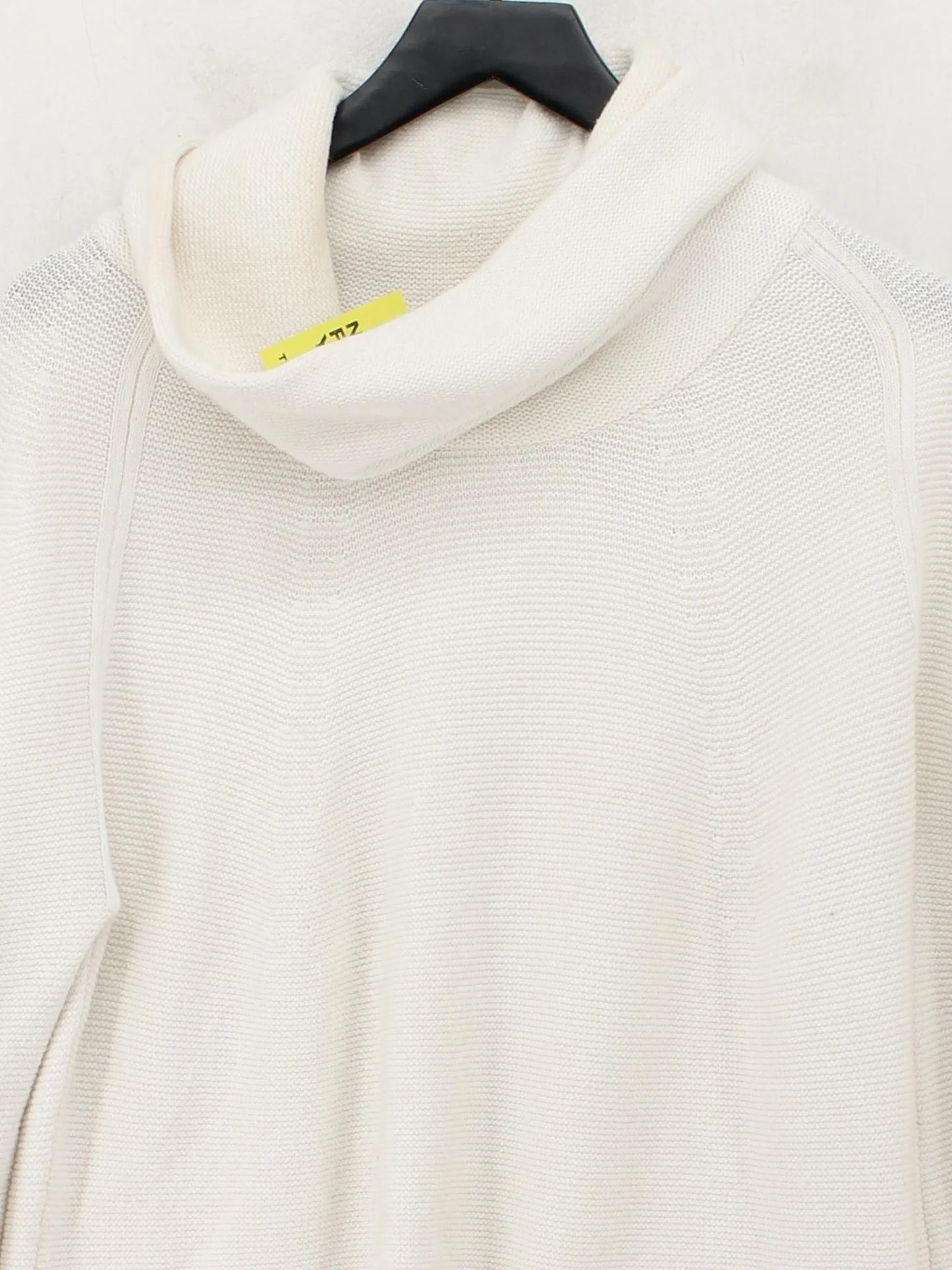 Phase Eight Women's Jumper M White Cotton with Nylon, Viscose Roll Neck Pullover - Image 3