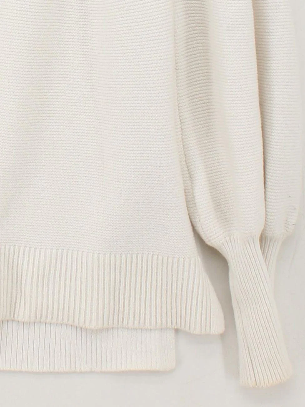 Phase Eight Women's Jumper M White Cotton with Nylon, Viscose Roll Neck Pullover - Image 4