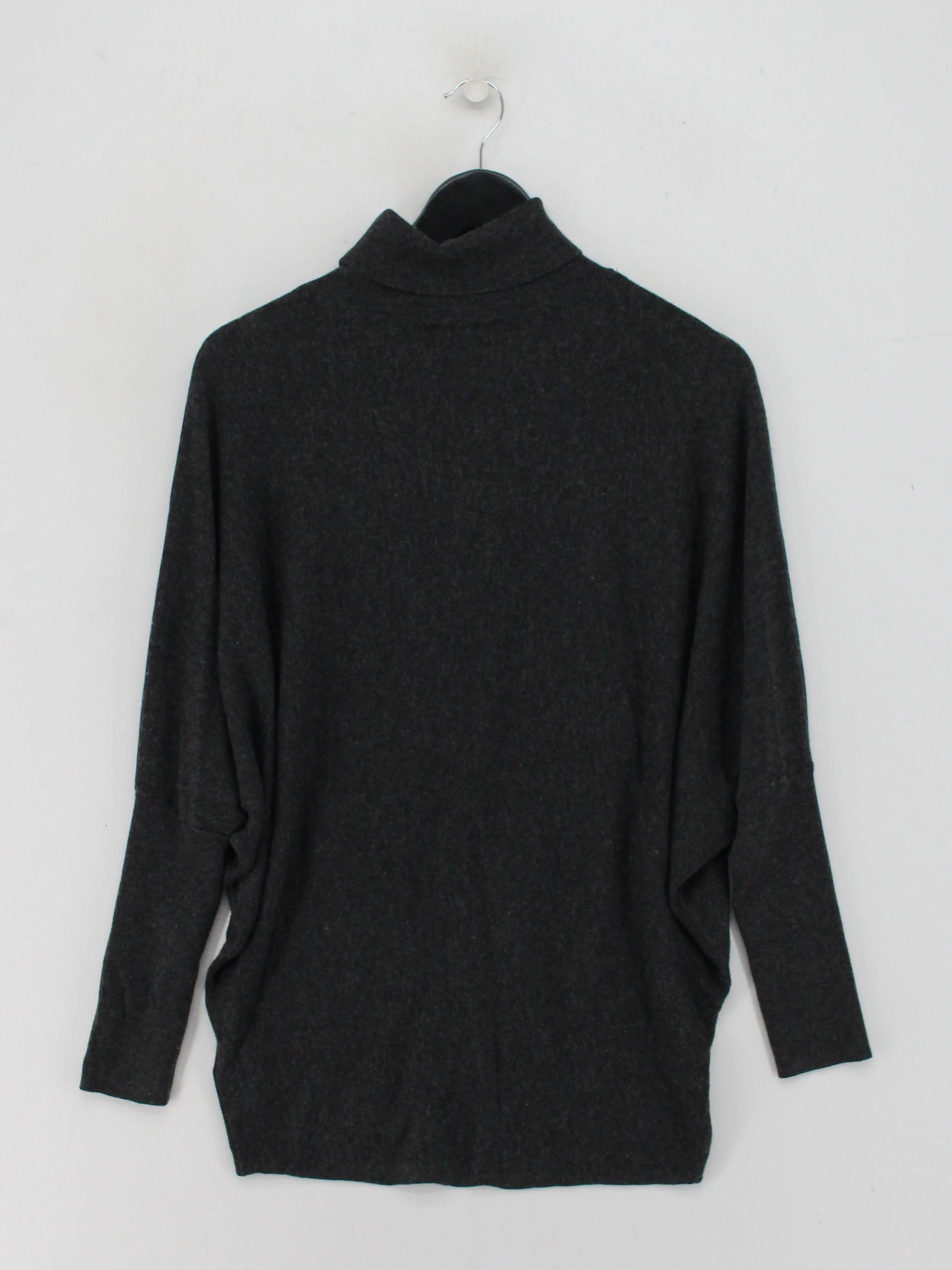 Phase Eight Women's Jumper S Grey Viscose with Wool, Nylon High Neck Pullover - Image 2