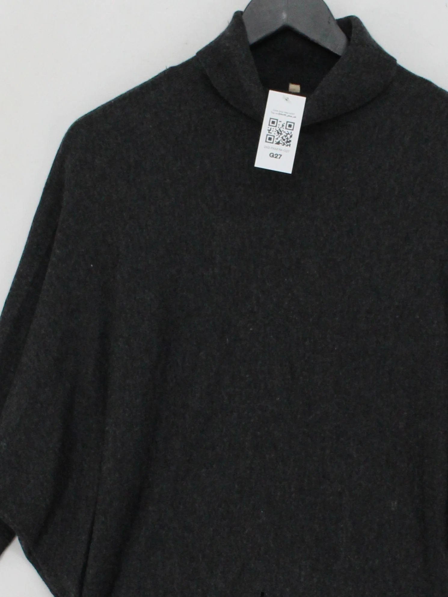 Phase Eight Women's Jumper S Grey Viscose with Wool, Nylon High Neck Pullover - Image 3