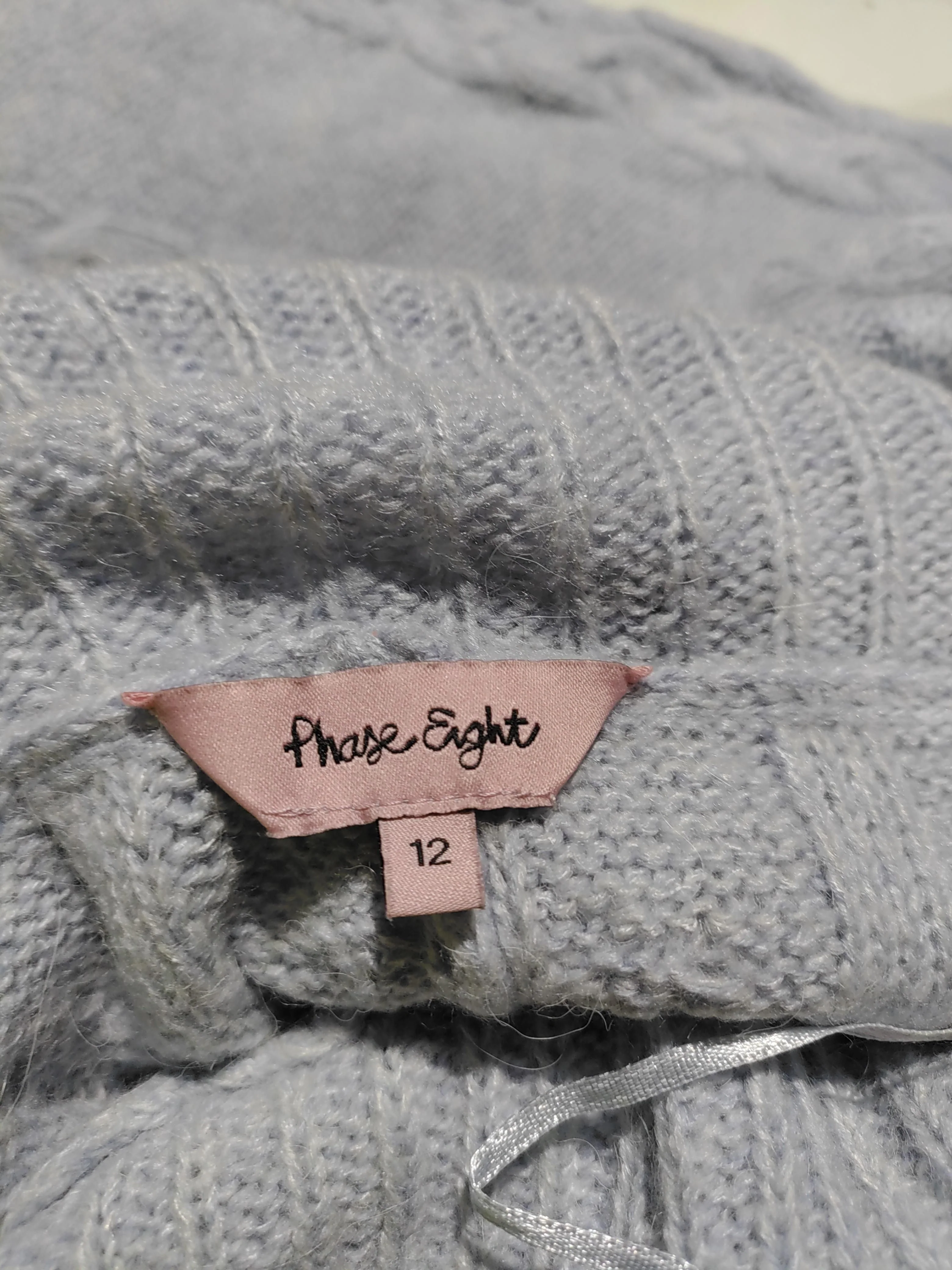 Phase Eight Women's Jumper UK 12 Blue Acrylic with Cotton, Nylon, Other Pullover - Image 5