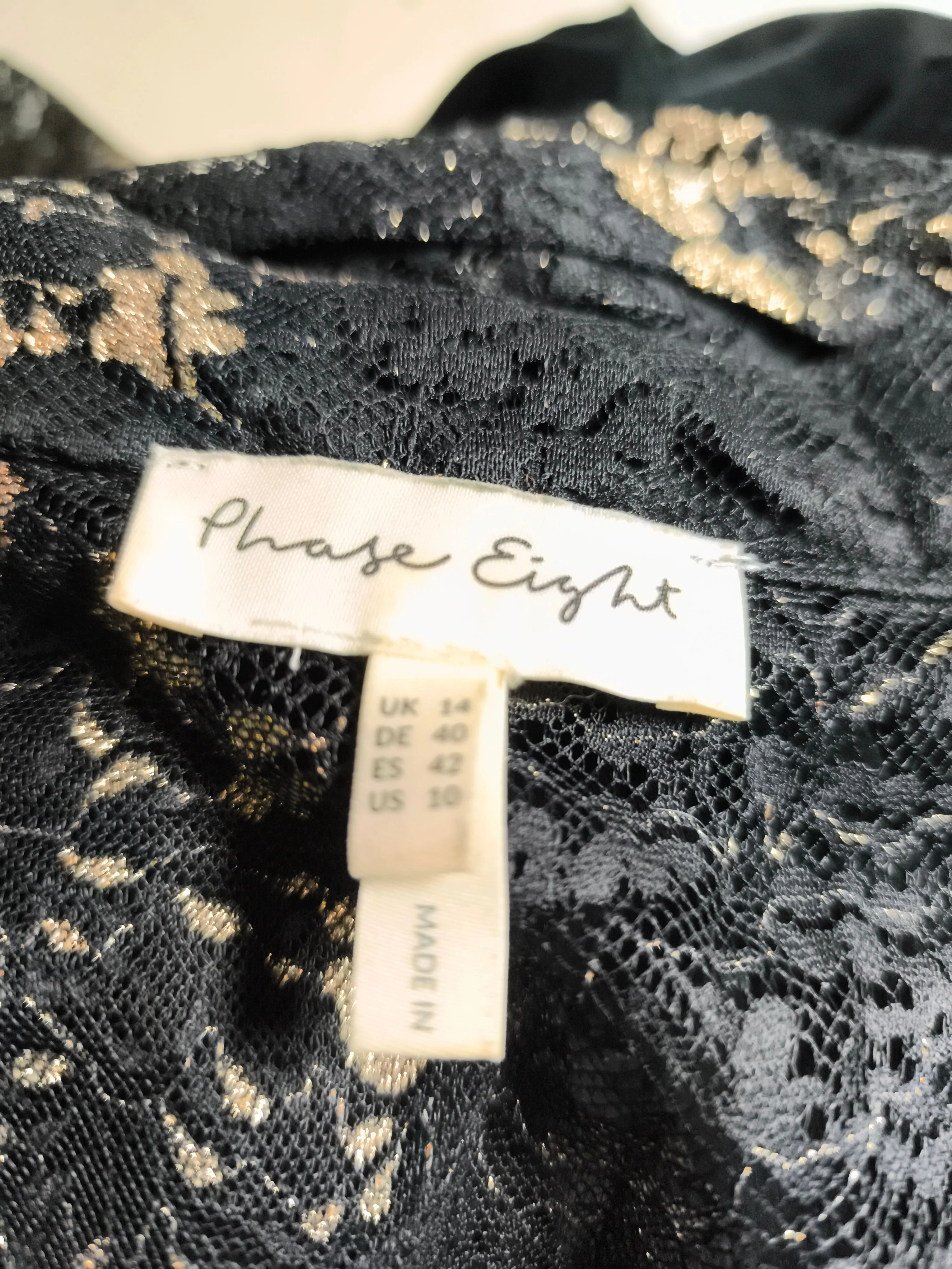 Phase Eight Women's Jumpsuit UK 14 Black Floral 100% Other Wide-Leg Jumpsuit - Image 5