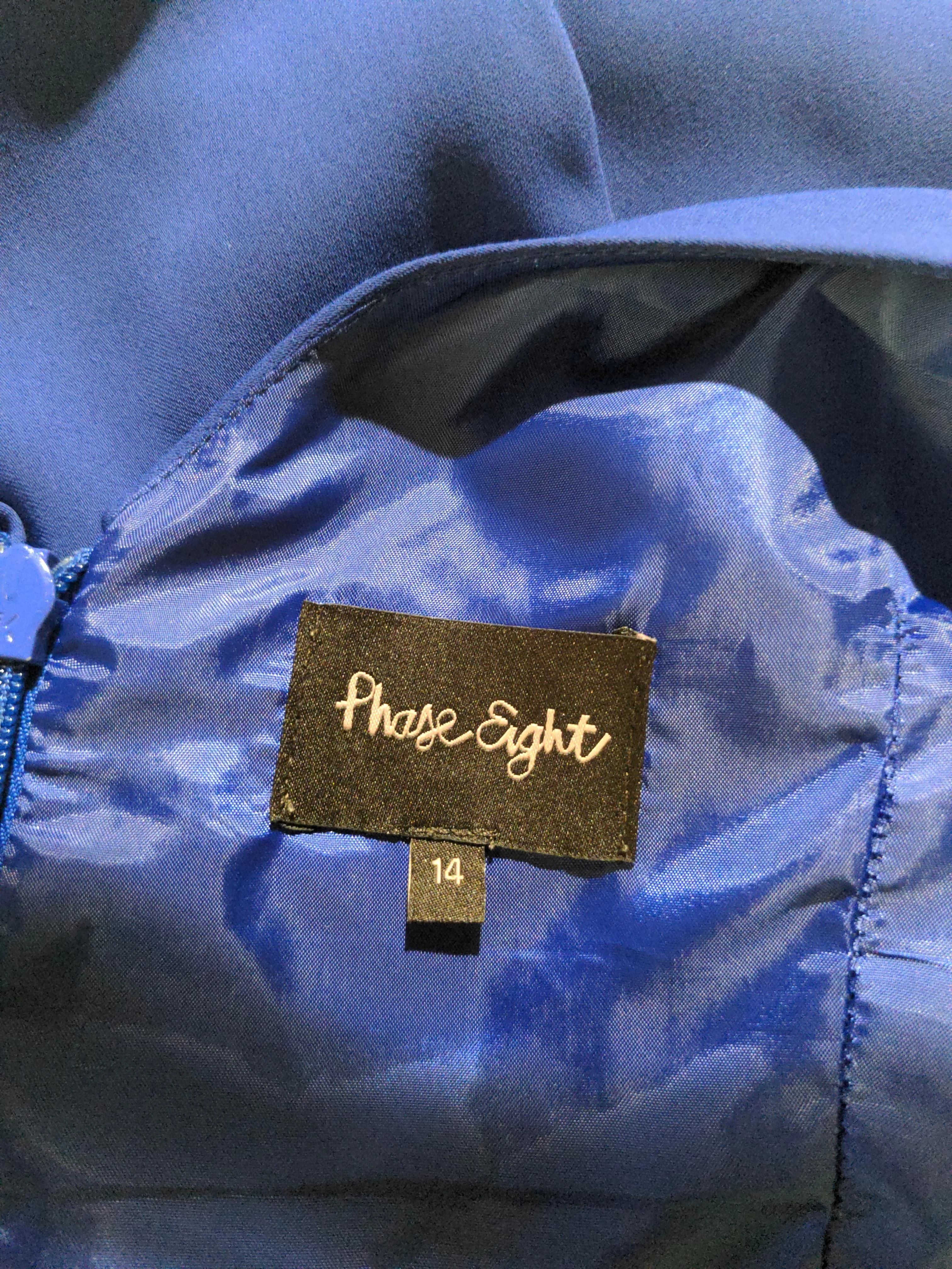 Phase Eight Women's Jumpsuit UK 14 Blue 100% Other Wide-Leg Jumpsuit - Image 5