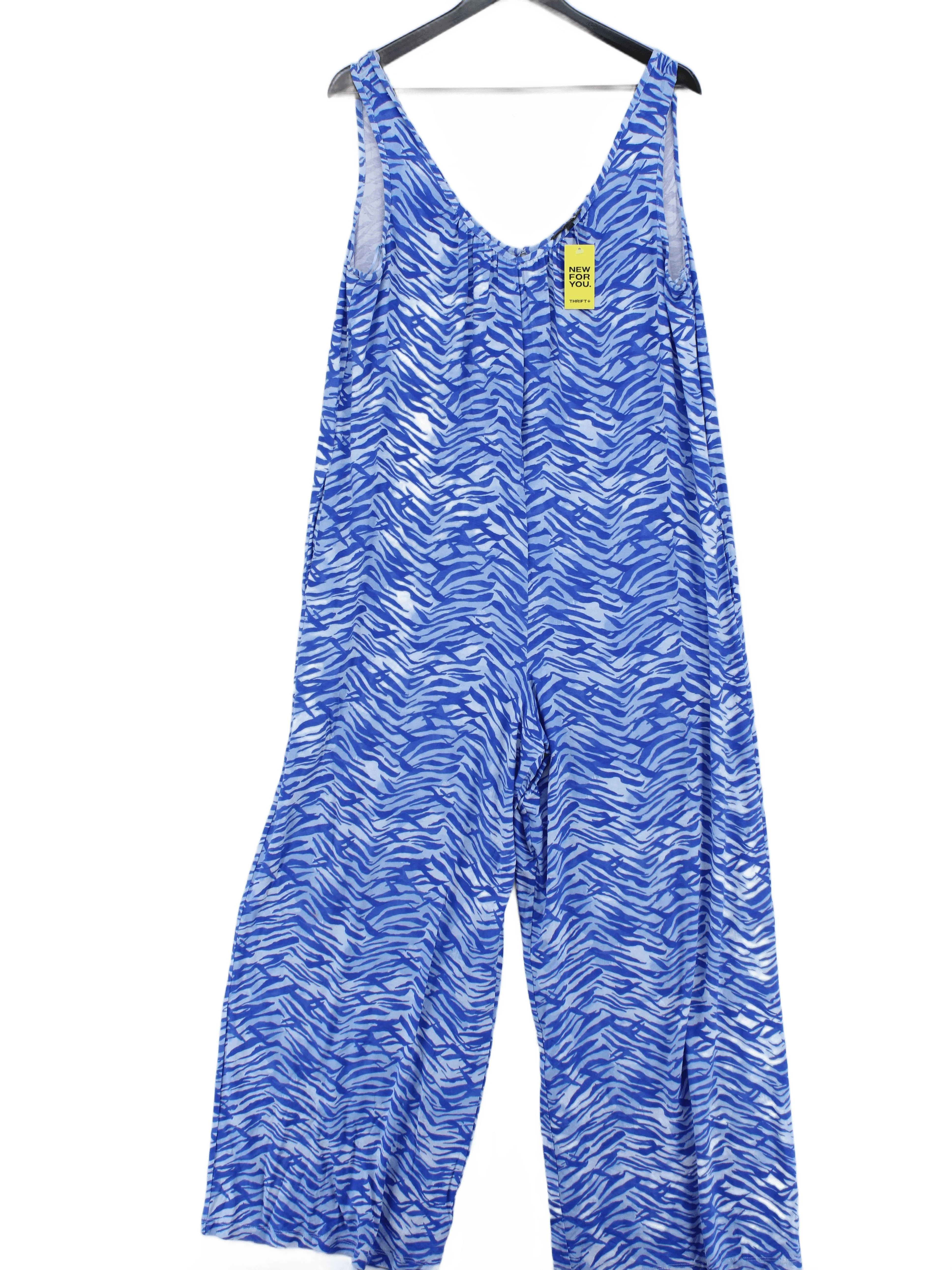 Phase Eight Women's Jumpsuit UK 14 Blue 100% Other Wide-Leg Jumpsuit