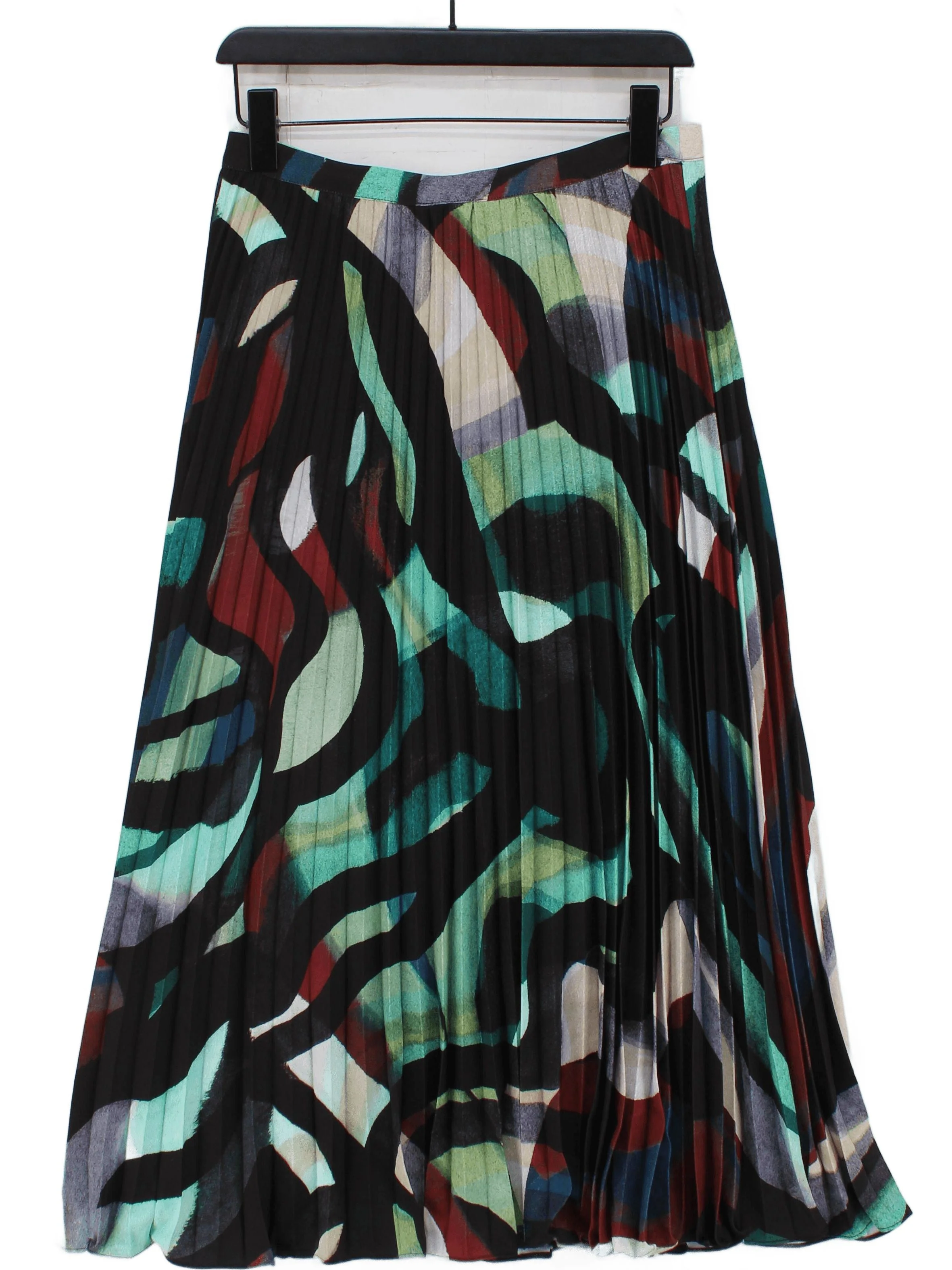 Phase Eight Women's Midi Skirt UK 10 Multi 100% Polyester Midi Pleated