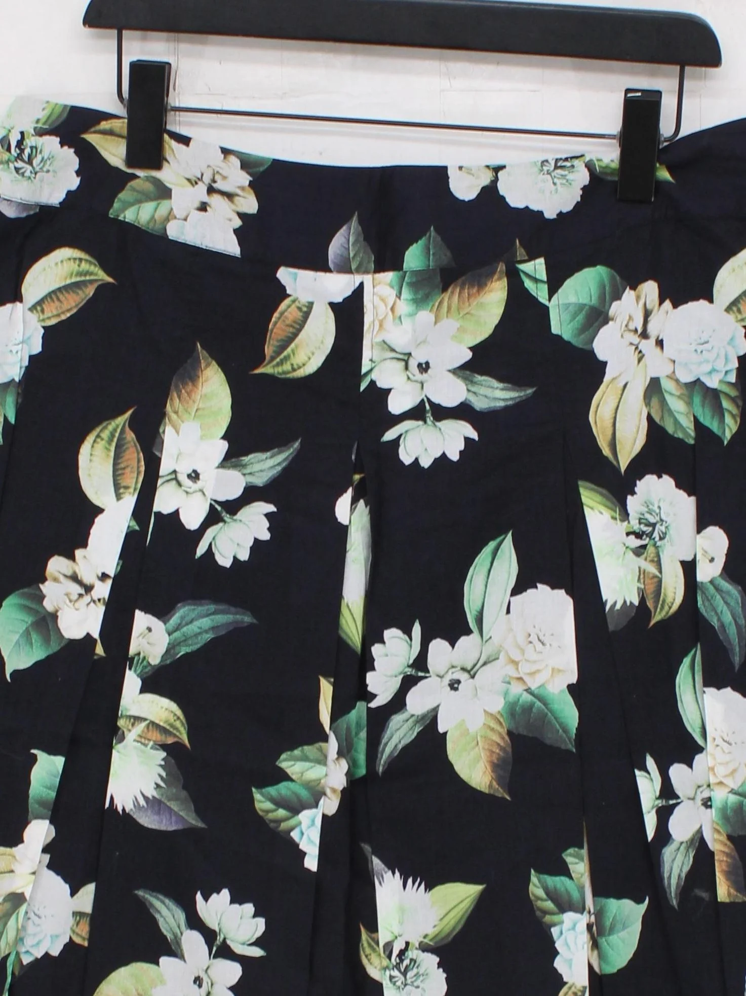 Phase Eight Women's Mini Skirt UK 16 Black Floral 100% Cotton Short Mini - Image 3