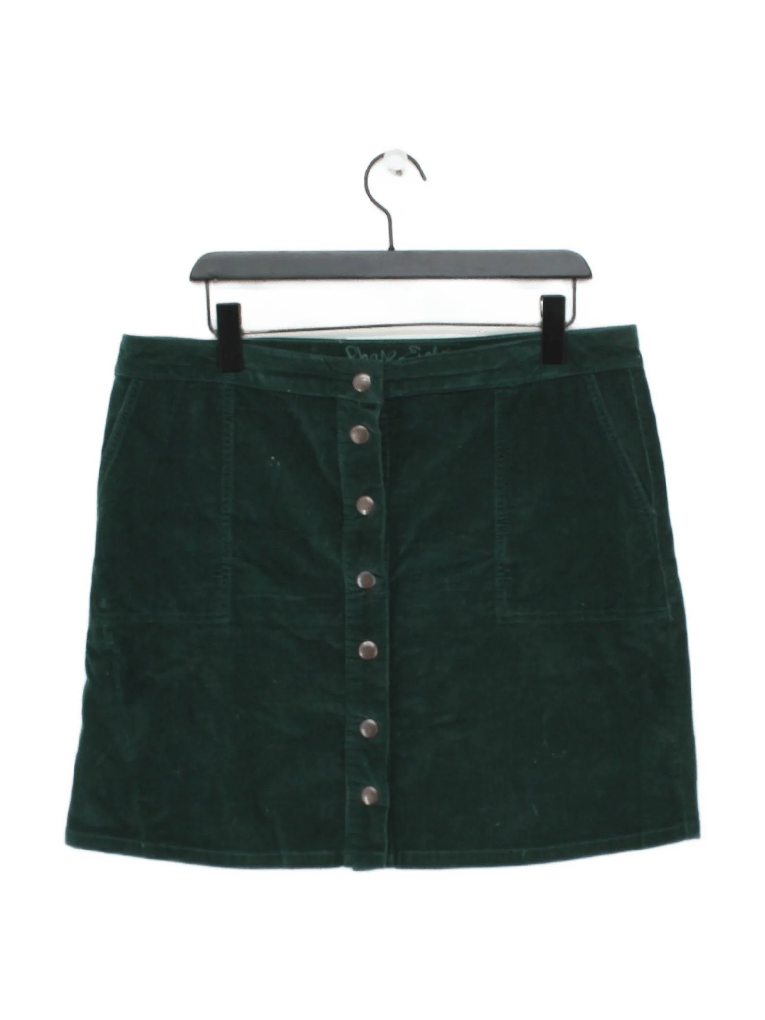 Phase Eight Women's Mini Skirt UK 16 Green Cotton with Elastane Short Mini