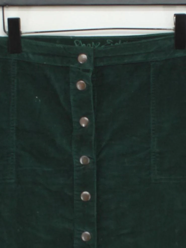 Phase Eight Women's Mini Skirt UK 16 Green Cotton with Elastane Short Mini - Image 3