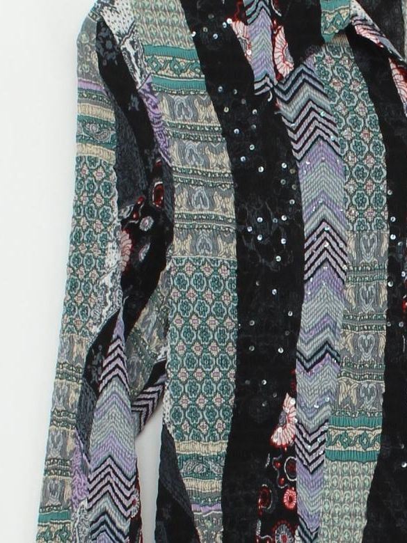 Phase Eight Women's Shirt L Multi 100% Polyester Long Sleeve Collared Basic - Image 4