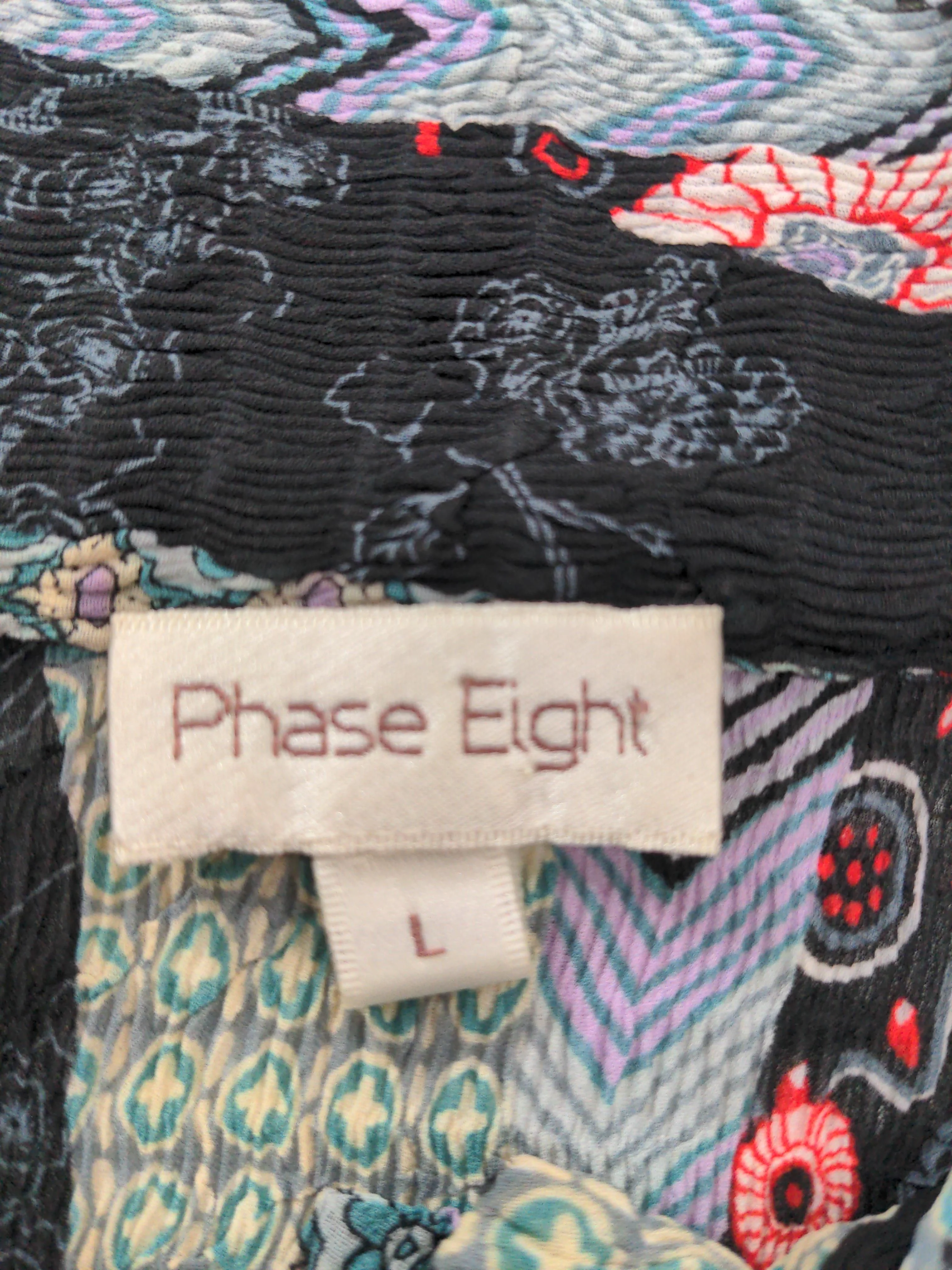 Phase Eight Women's Shirt L Multi 100% Polyester Long Sleeve Collared Basic - Image 5