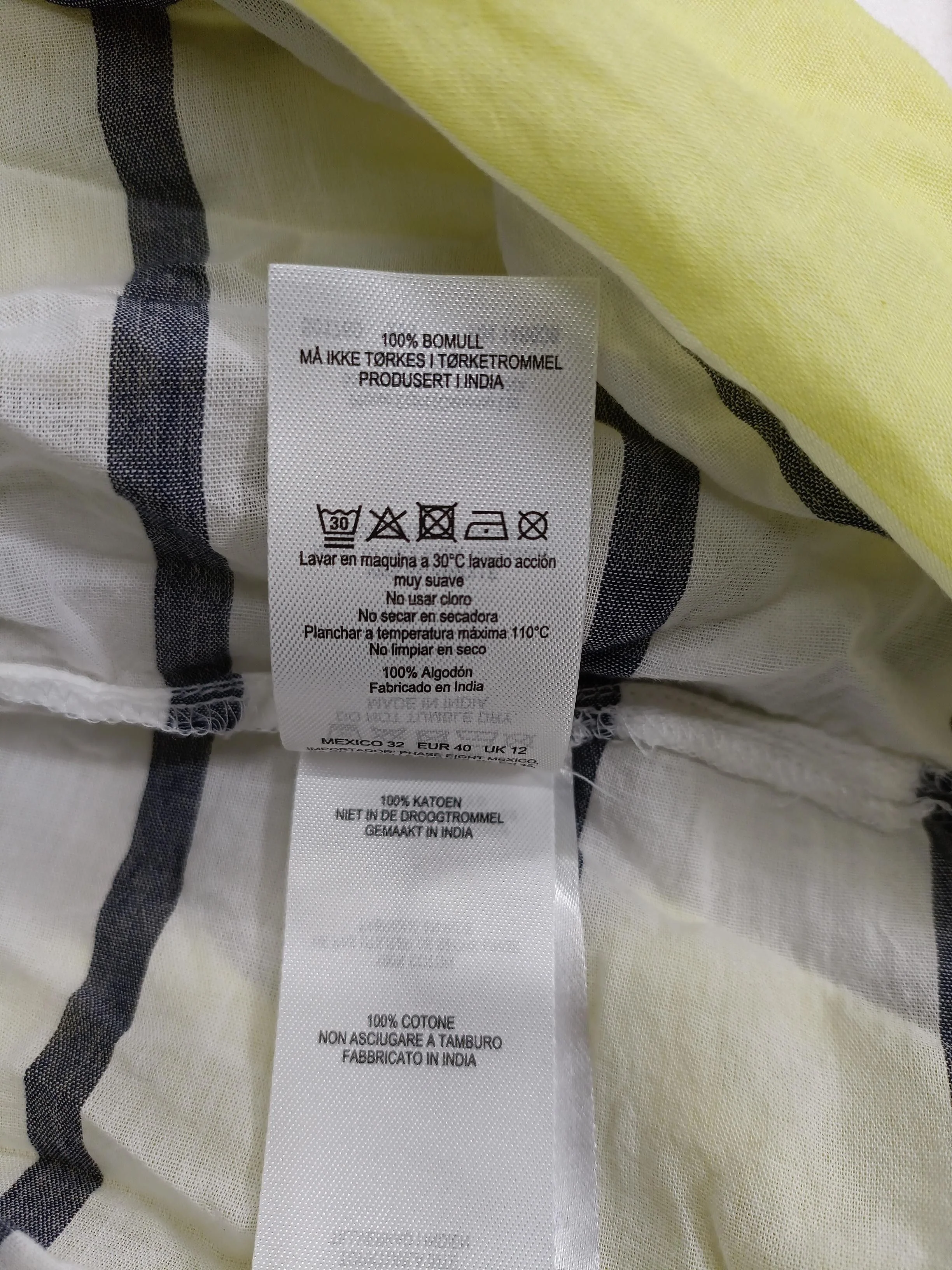Phase Eight Women's Shirt UK 12 Multi 100% Cotton Basic - Image 7