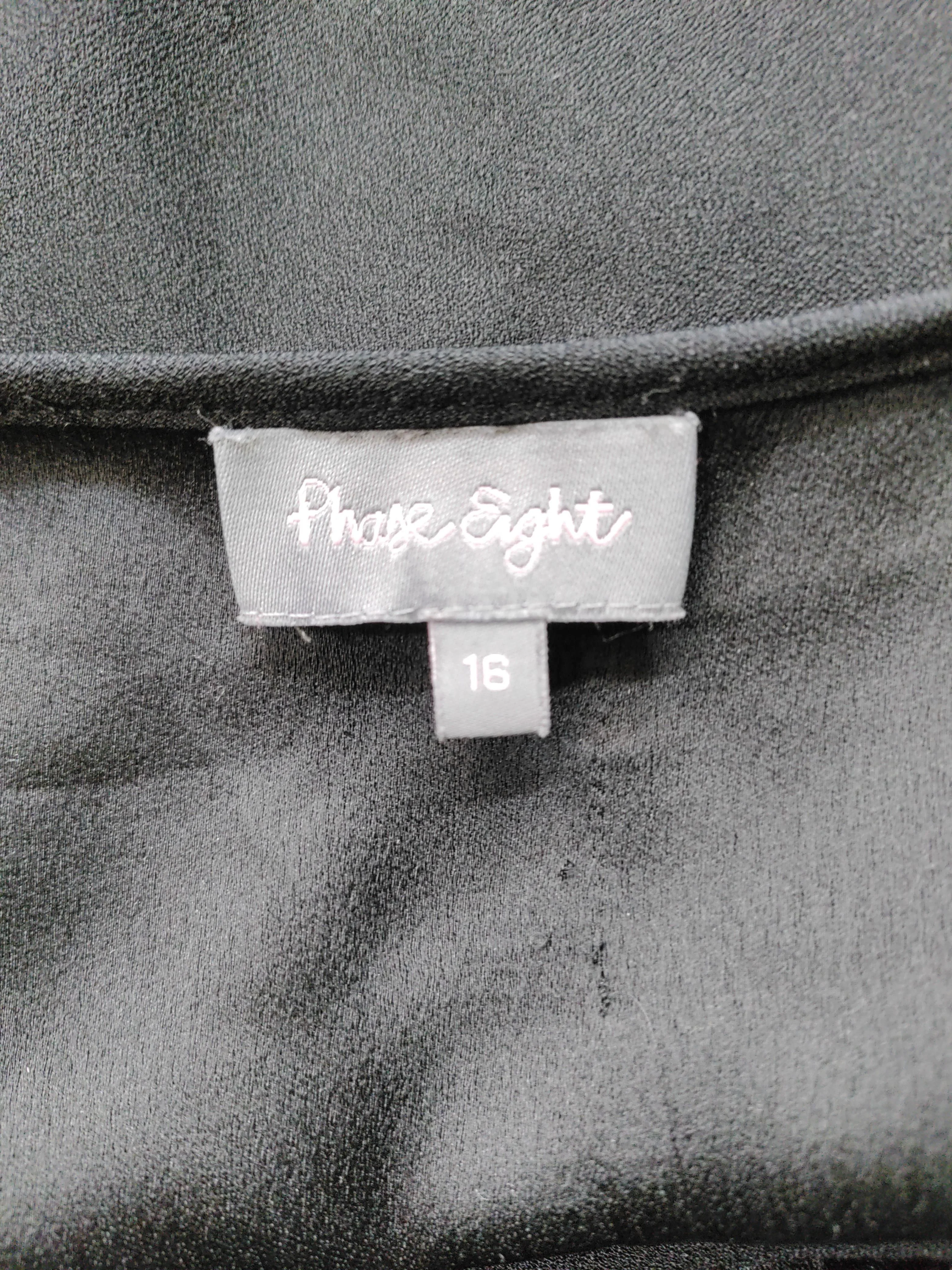Phase Eight Women's Top L Black 100% Other Sleeveless Round Neck Basic - Image 5