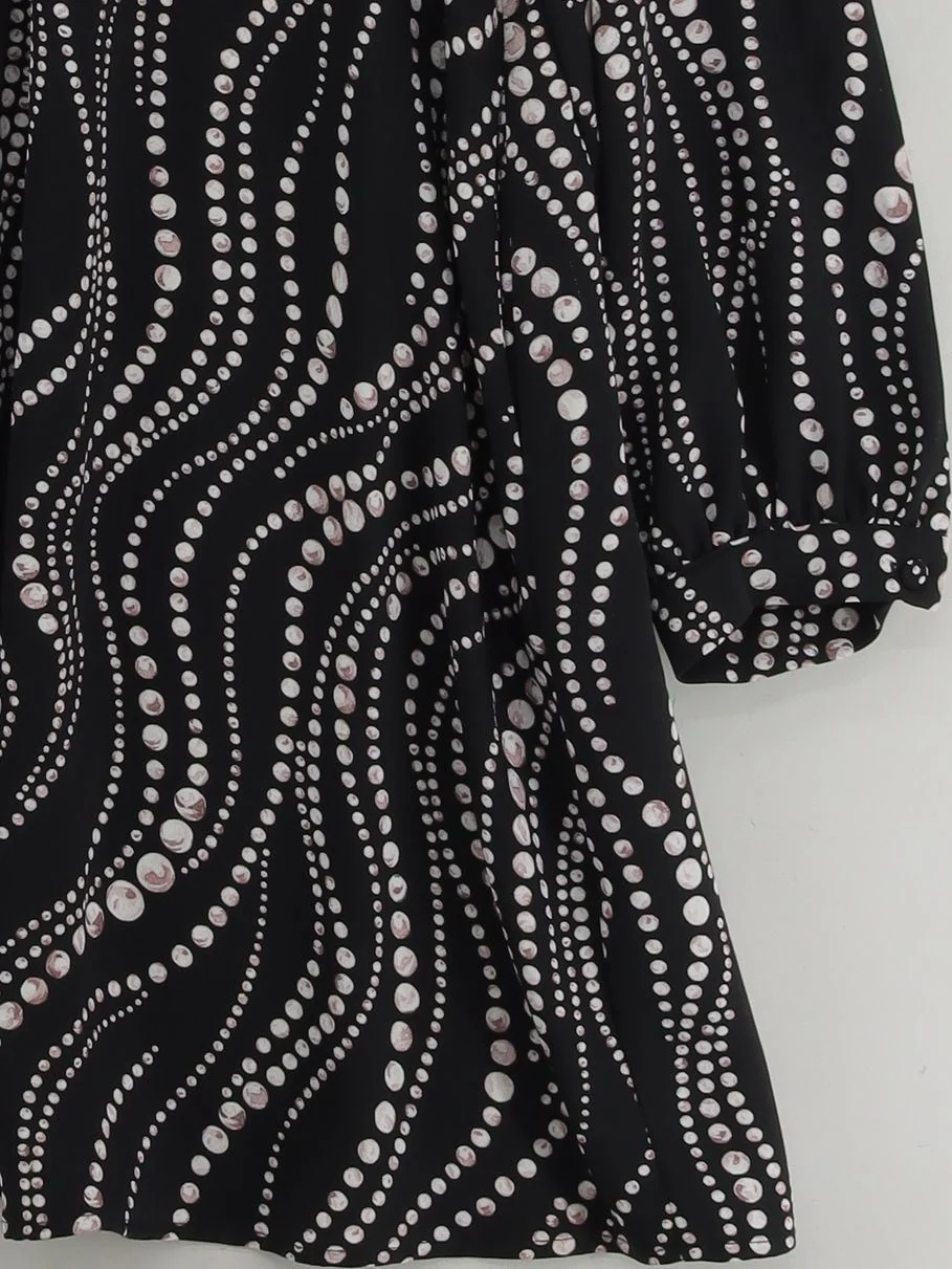 Phase Eight Women's Top M Black 100% Polyester Long Sleeve V-Neck Basic - Image 4