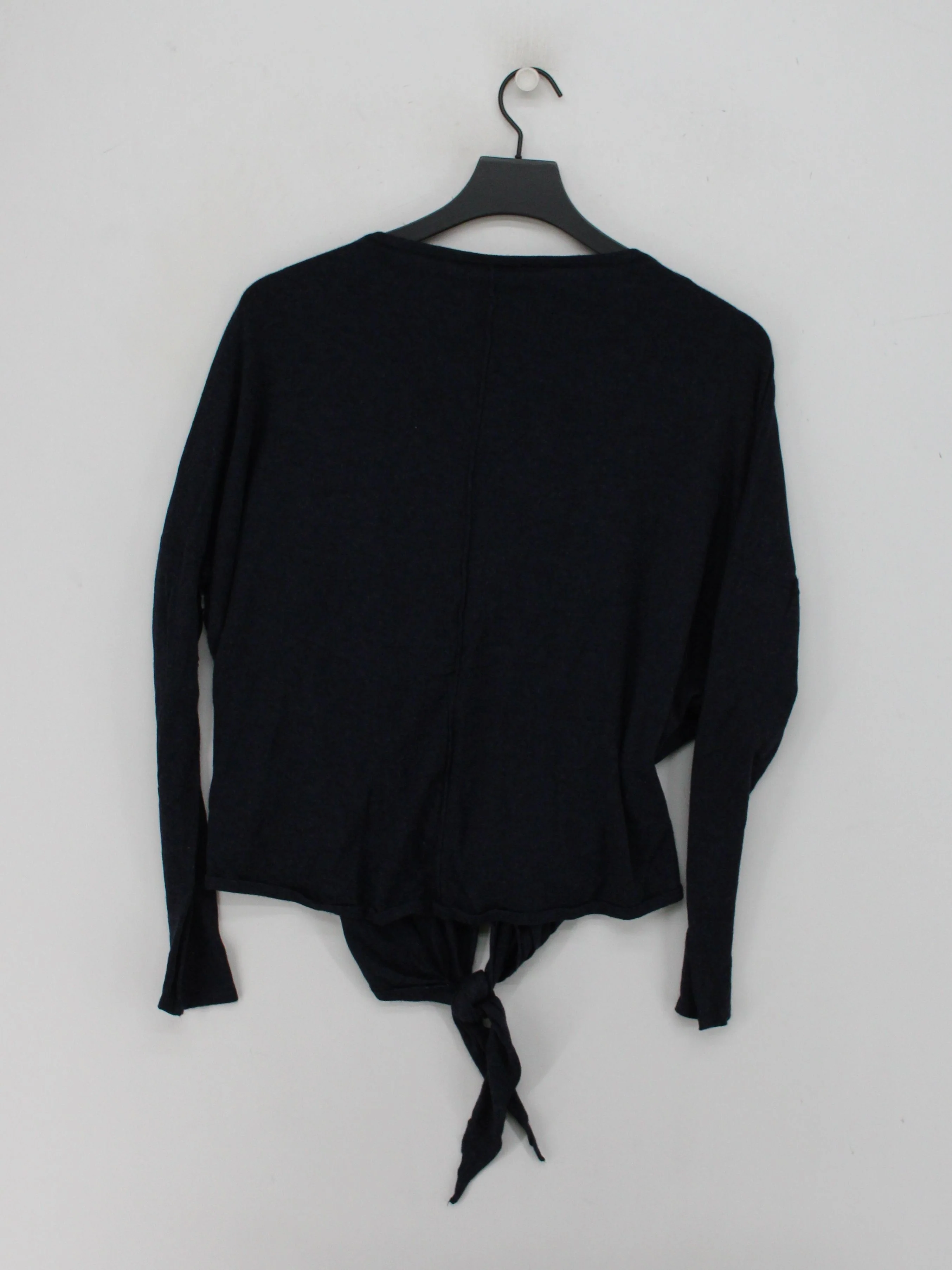Phase Eight Women's Top M Blue Viscose with Nylon Long Sleeve Round Neck Basic - Image 2