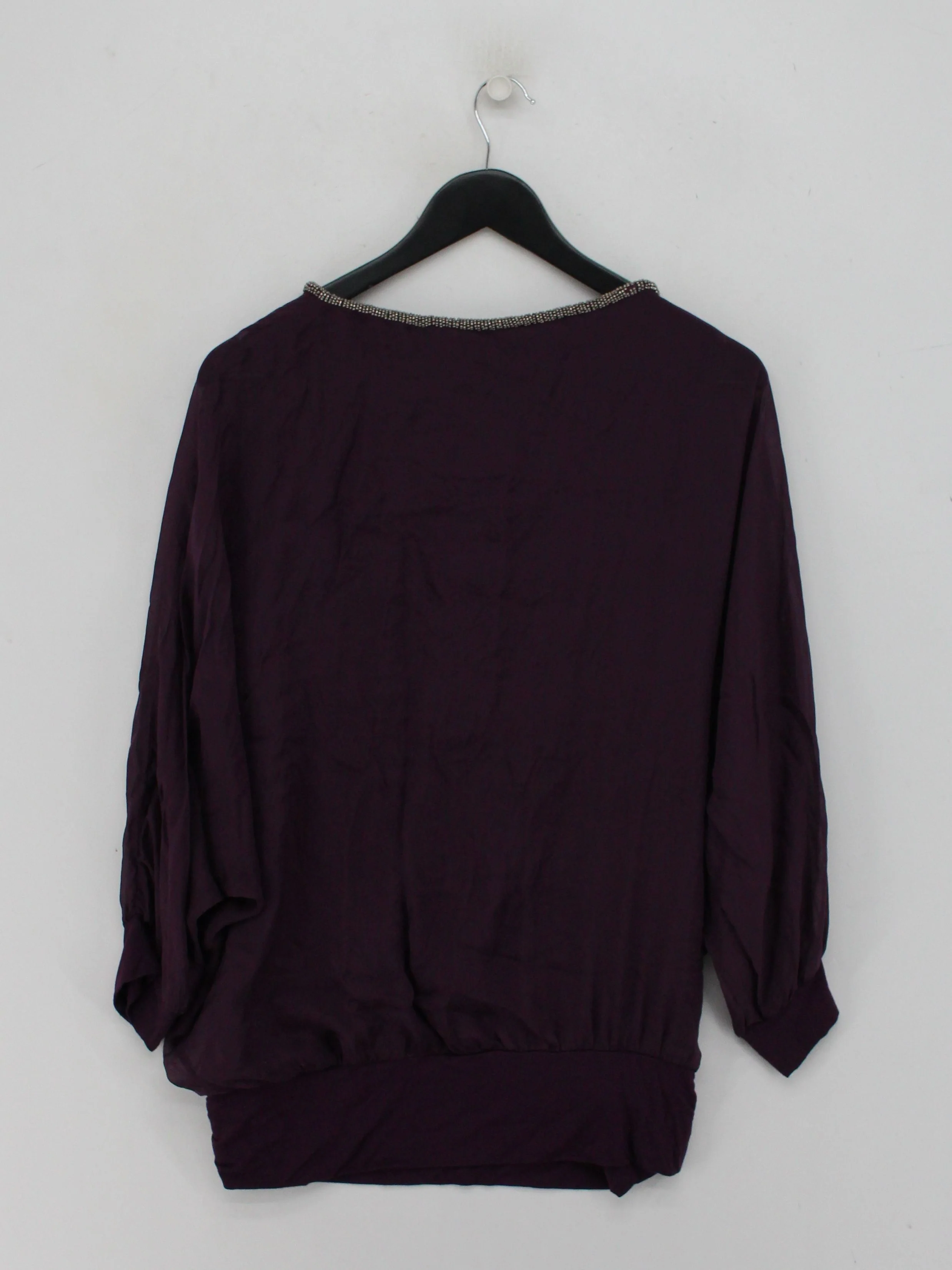Phase Eight Women's Top M Purple Viscose with Silk, Elastane Tunic - Image 2