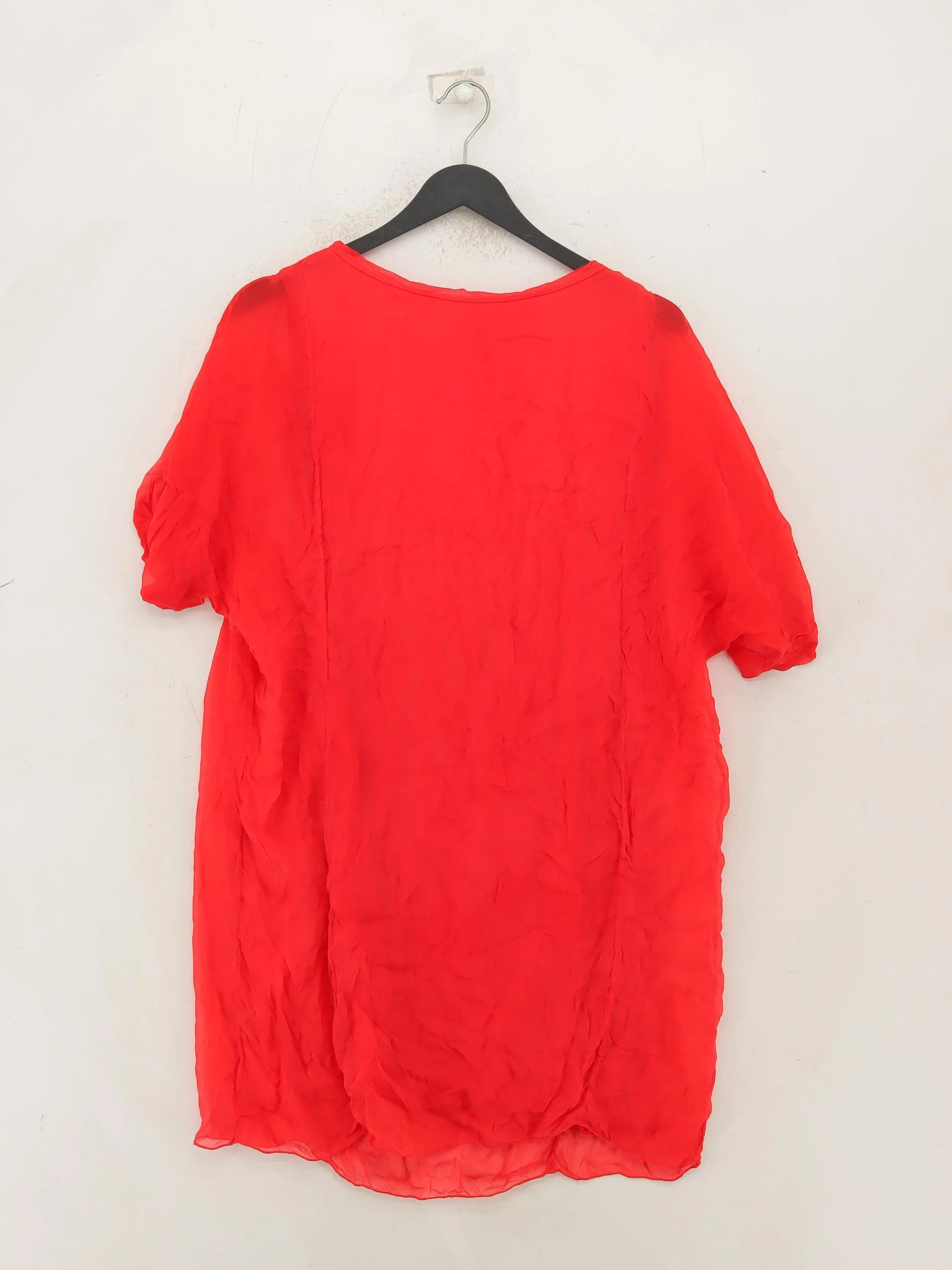 Phase Eight Women's Top S Red Silk with Viscose, Elastane Tunic - Image 2